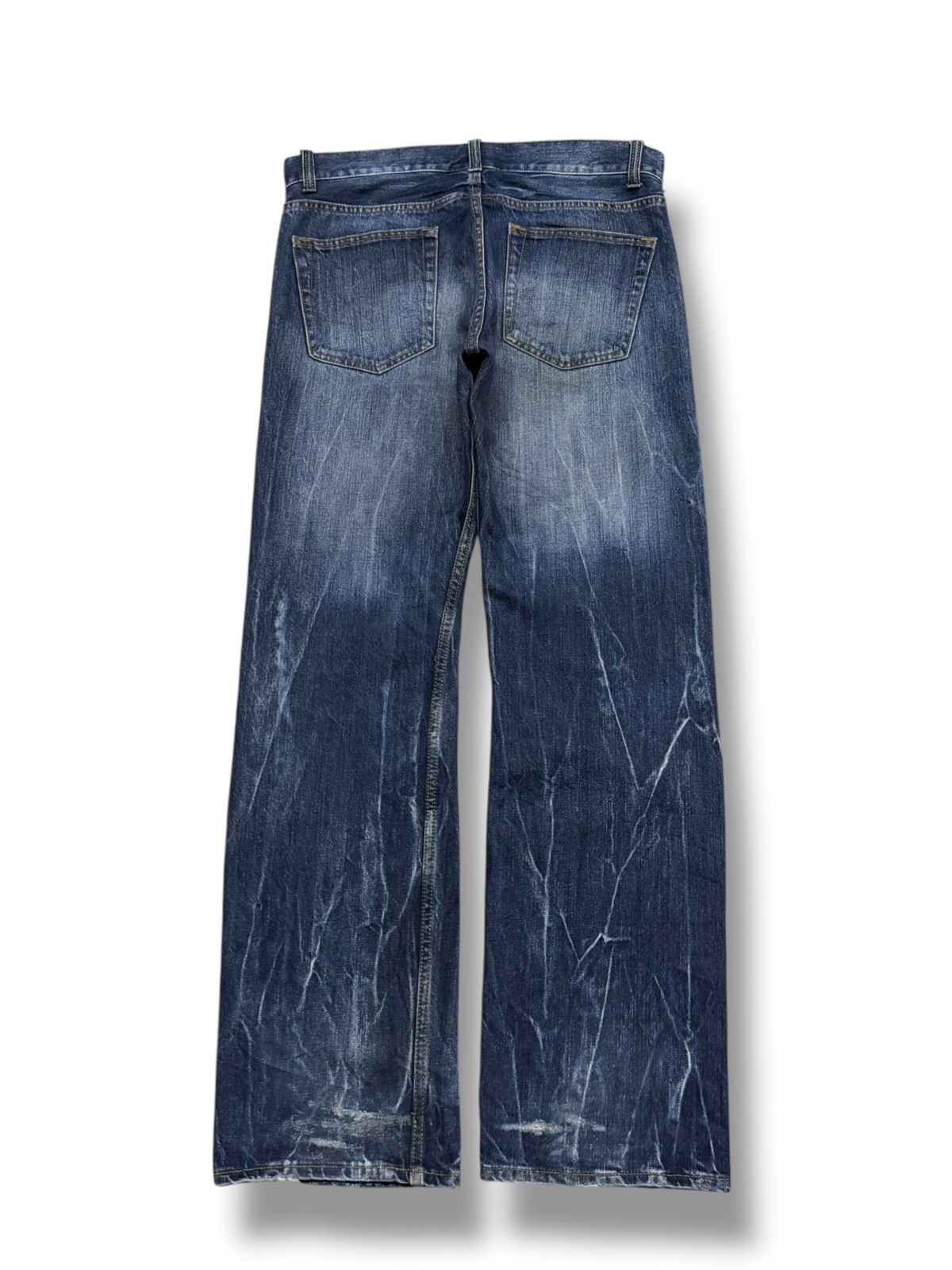 Japanese Brand Vintage Japanese Brand Y2K Distressed Denim jeans | W35 Size US 35 - 3 Thumbnail