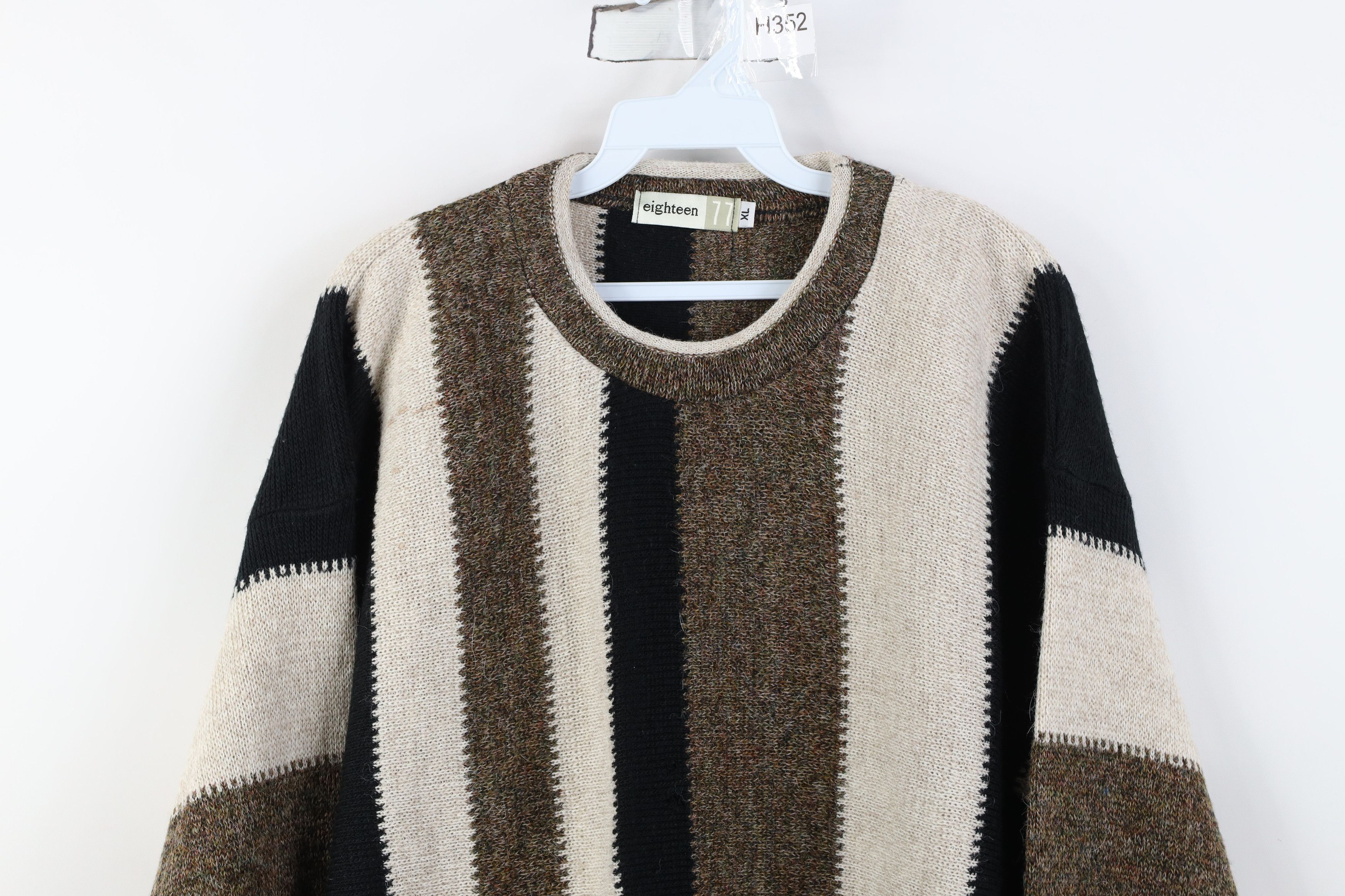 Vintage Vintage 90s Streetwear Wool Blend Sweater Earth Tone USA Size US XL / EU 56 / 4 - 2 Thumbnail