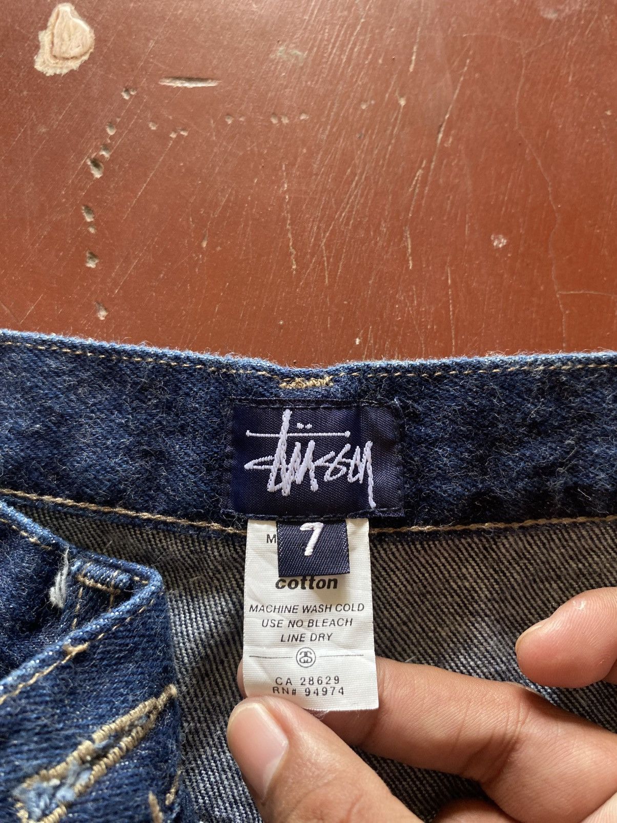 Stussy VINTAGE STUSSY DENIM SHORTS Size US 28 / EU 44 - 11 Thumbnail
