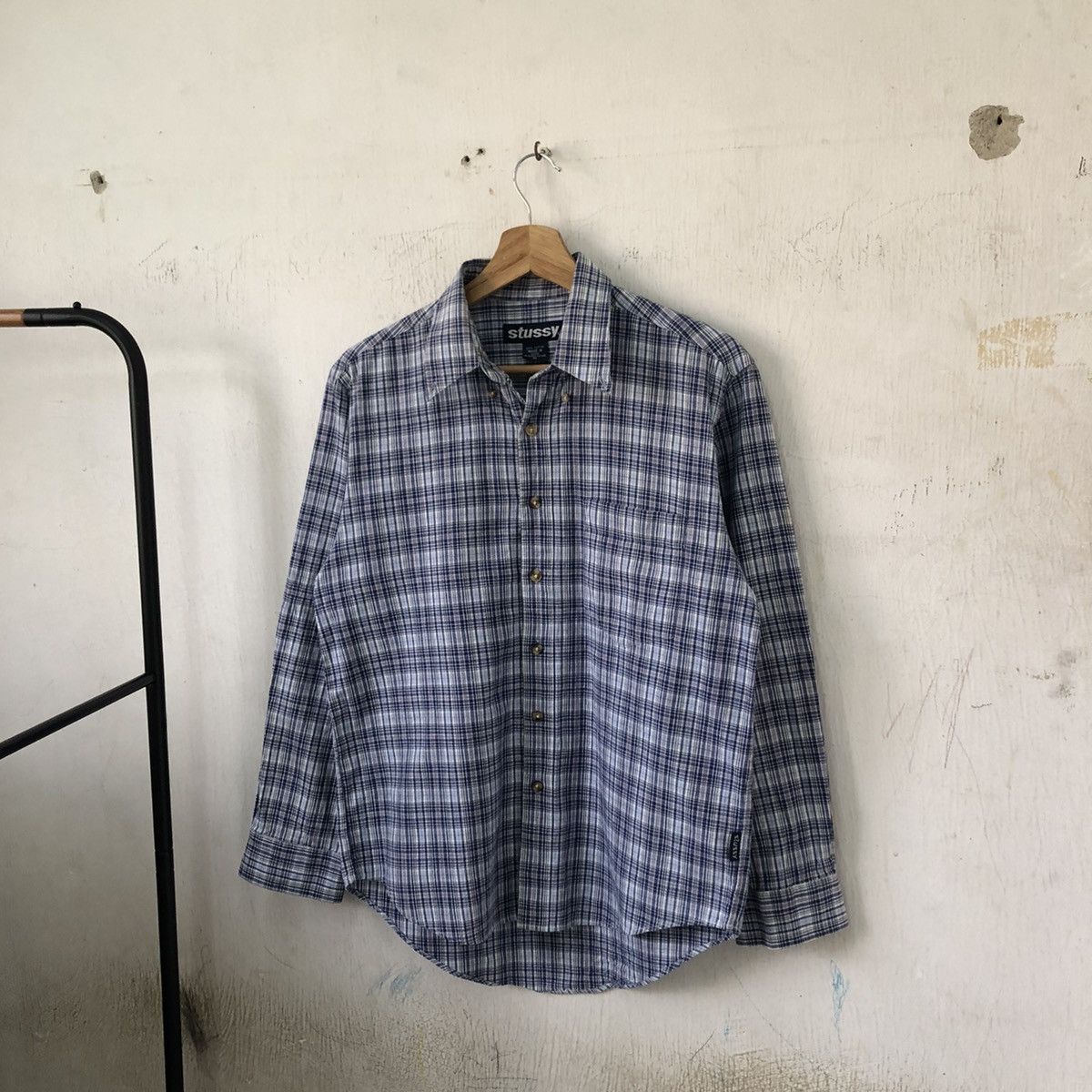 Stussy Vintage Plaid Stussy Shirt button Ups 🍒 Size US M / EU 48-50 / 2 - 2 Thumbnail