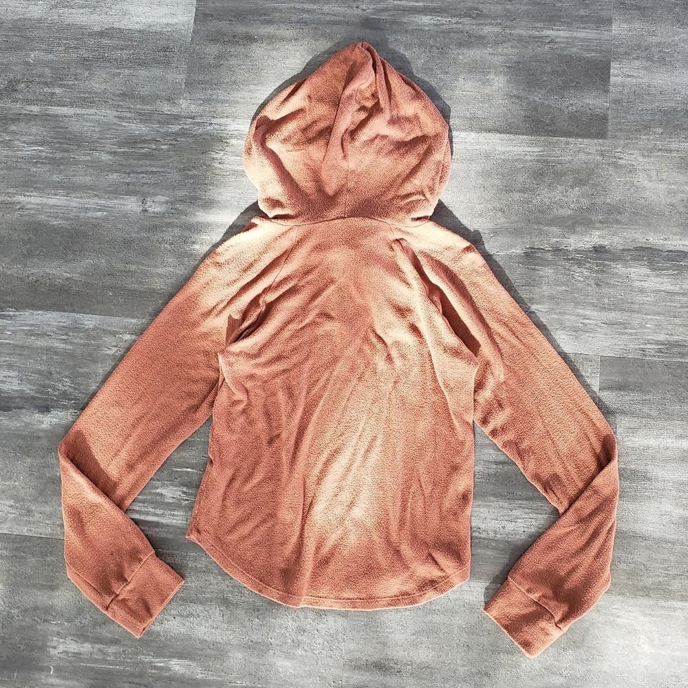 Forever 21 Orange Muted F21 Thin Hoodie Long Sleeve Size M / US 6-8 / IT 42-44 - 2 Thumbnail