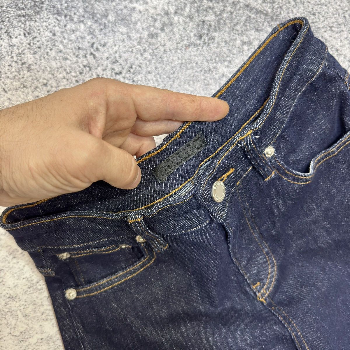 Prada Prada Dark Indigo Flared Jeans 26 size Size 26" / US 2 / IT 38 - 6 Thumbnail