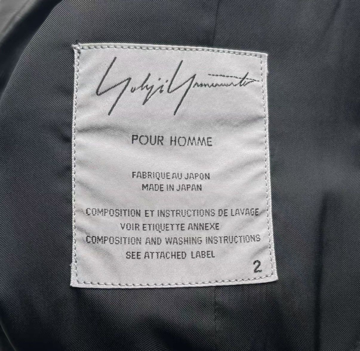 Yohji Yamamoto Yohji Yamamoto 08aw Double Breasted Leather Panel Blazer K4 Size US M / EU 48-50 / 2 - 5 Thumbnail