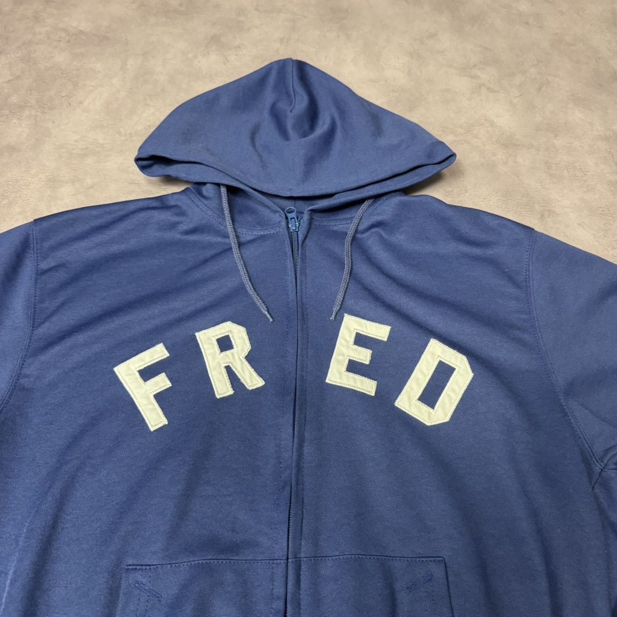 Fred Perry Fred Perry Men’s Hoodie Full Zip Big Logo Fred Blue Size:M Size US M / EU 48-50 / 2 - 3 Thumbnail