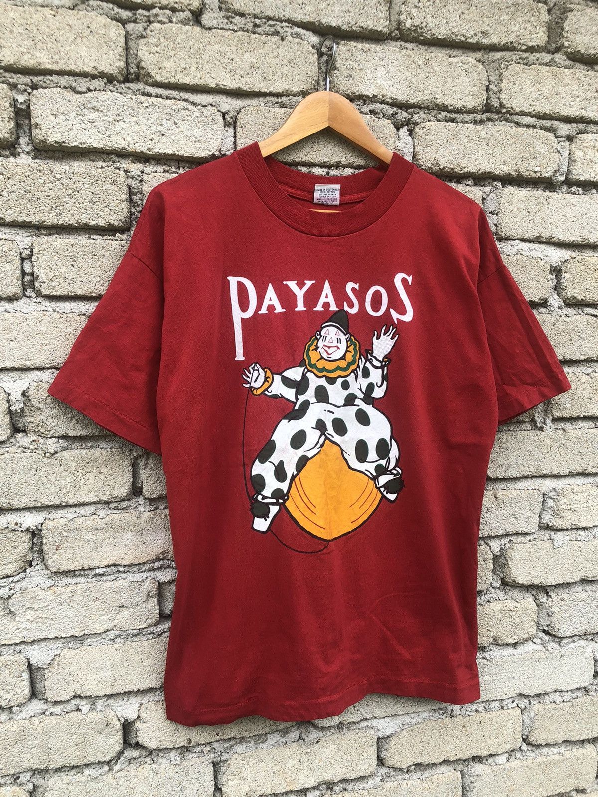 Vintage RARE Vintage Payasos Clown Ciggarate Promo Tee Size US L / EU 52-54 / 3 - 2 Thumbnail