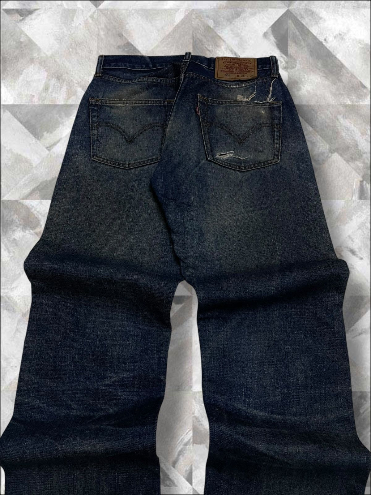 Levi's Vintage Clothing Vintage 1990s Og Designer Levis 509 Distressed Denim Size US 27 - 11 Thumbnail