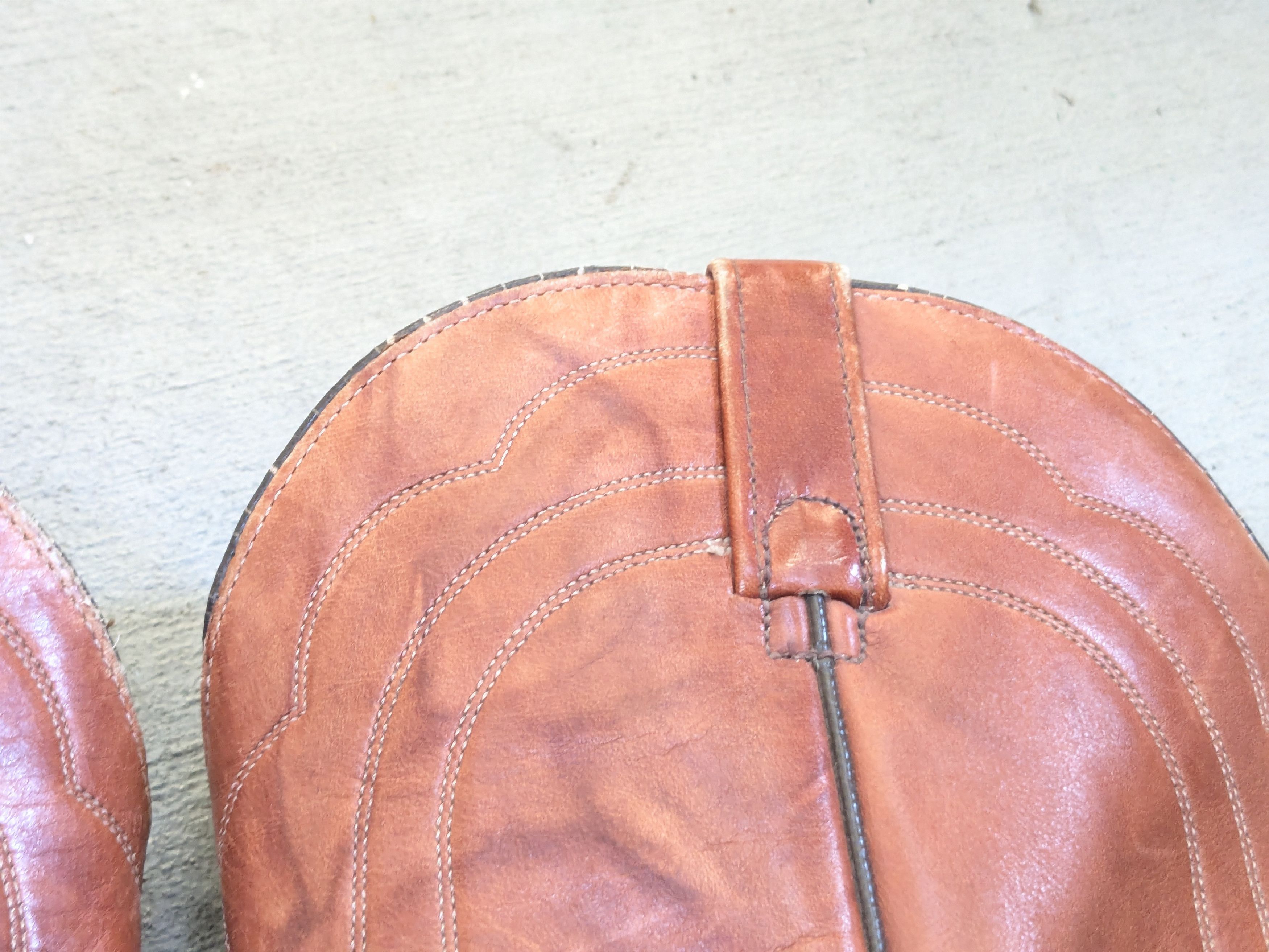 Genuine Leather J Chisholm Cowboy Boots Brown 11 D USA Botas Size US 11 / EU 44 - 13 Thumbnail
