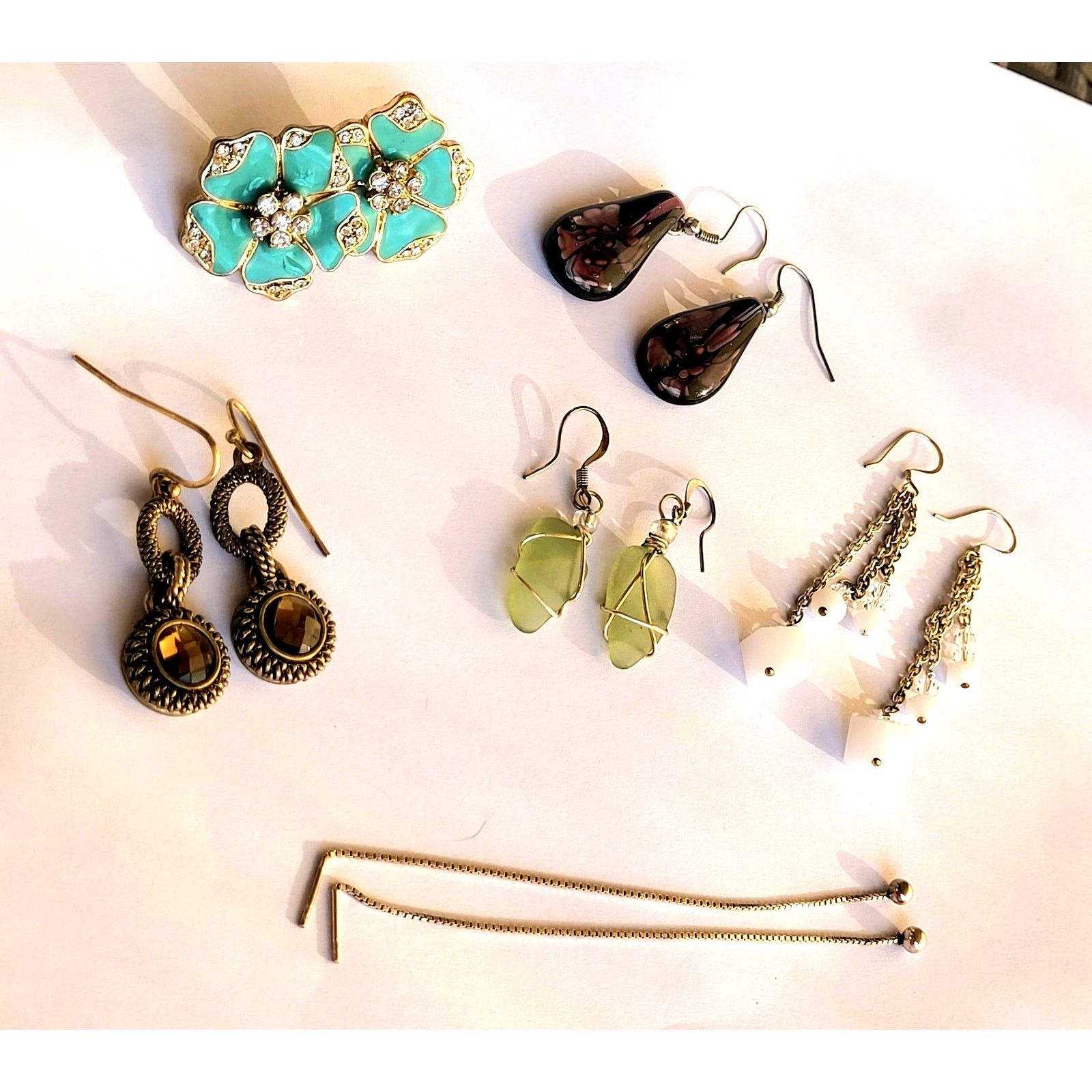 Other Lot of 6 Pairs of Pierced Earrings Size ONE SIZE - 1 Thumbnail