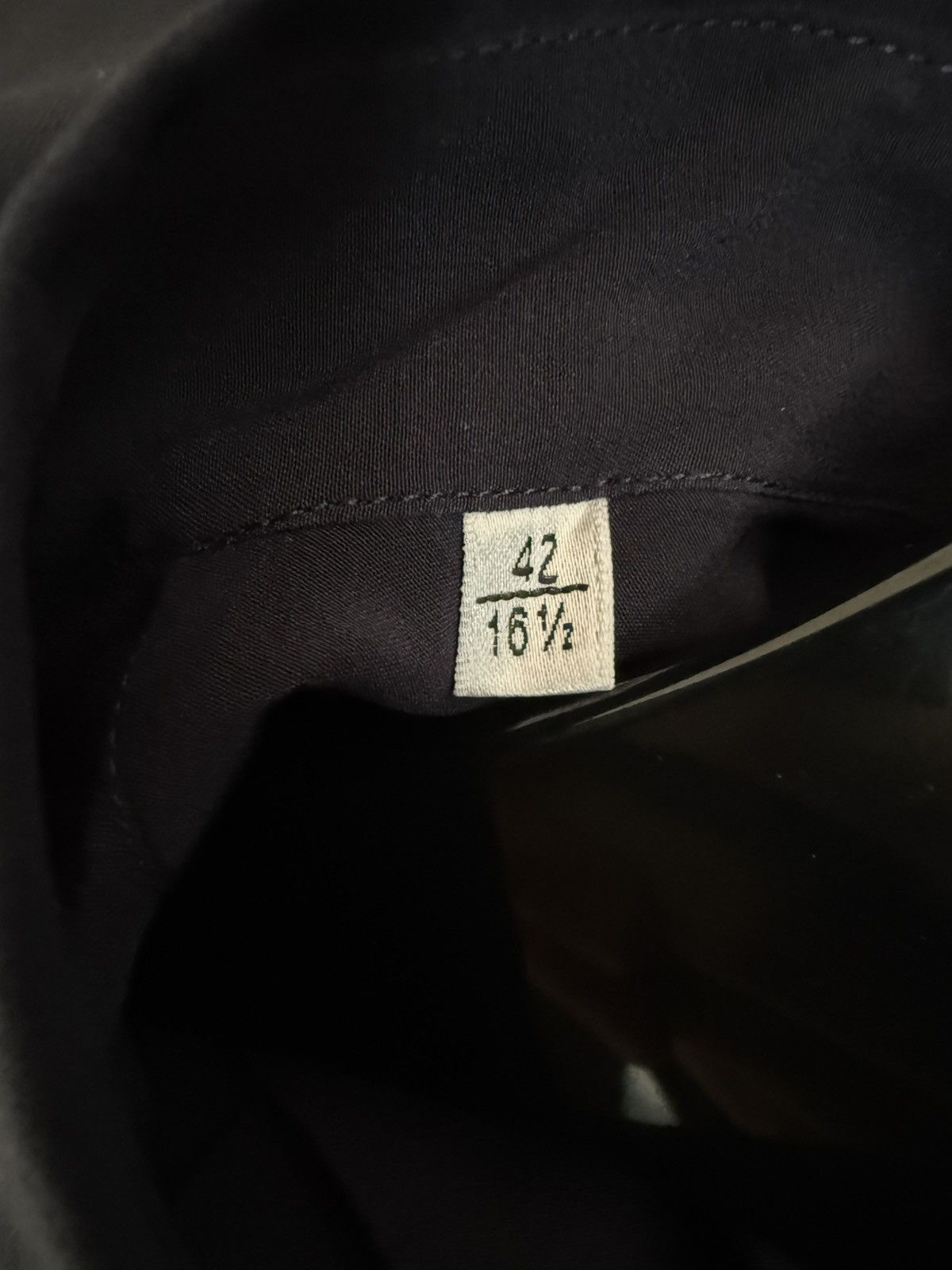 Hedi Slimane × Saint Laurent Paris FW14 Saint Laurent Silk Navy Plain Shirt Size US XL / EU 56 / 4 - 12 Thumbnail