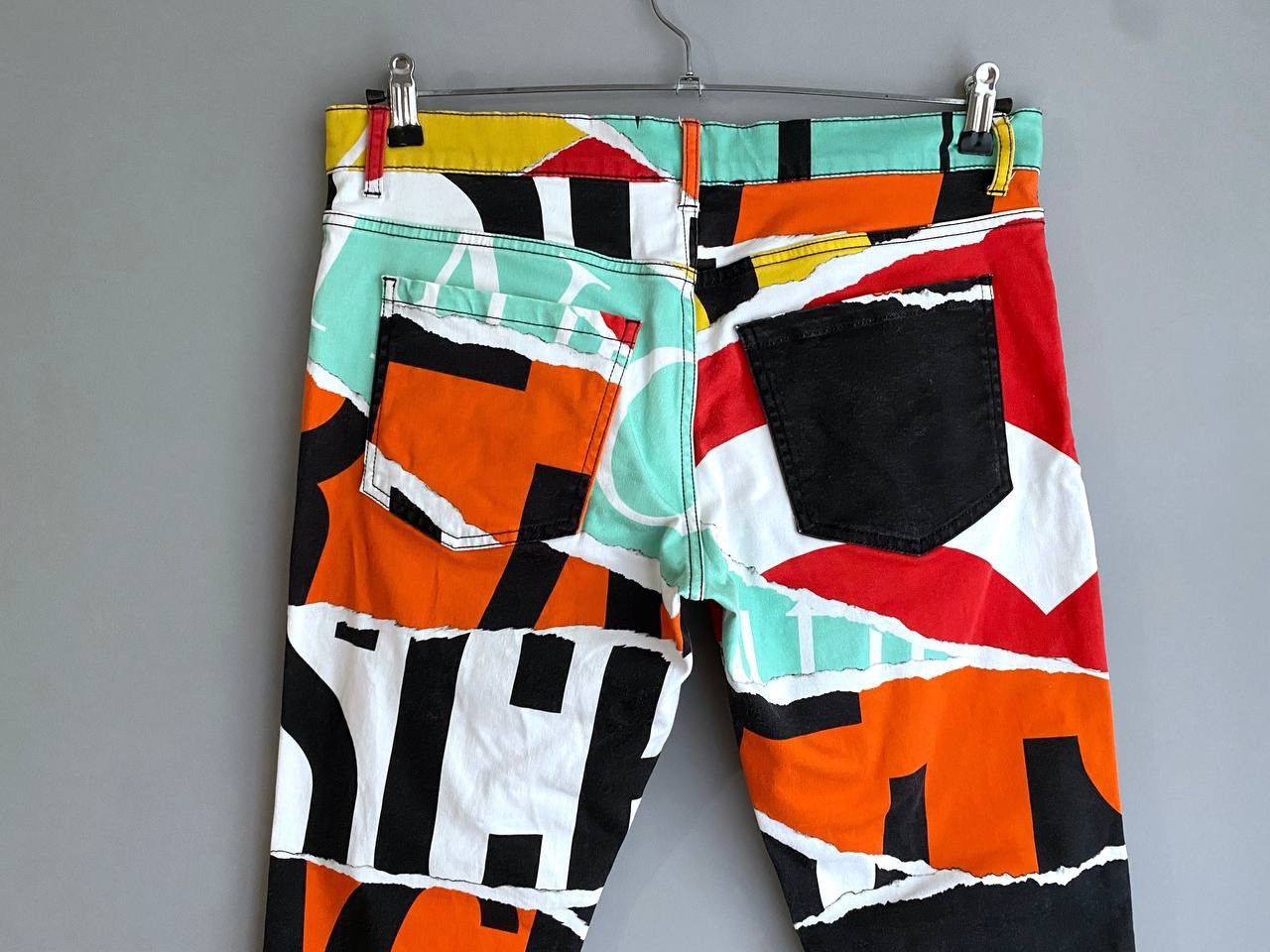 Designer × Moschino RARE MOSCHINO COUTURE Multicolor Print Men's Pant, W34 / L30 Size US 34 / EU 50 - 14 Thumbnail