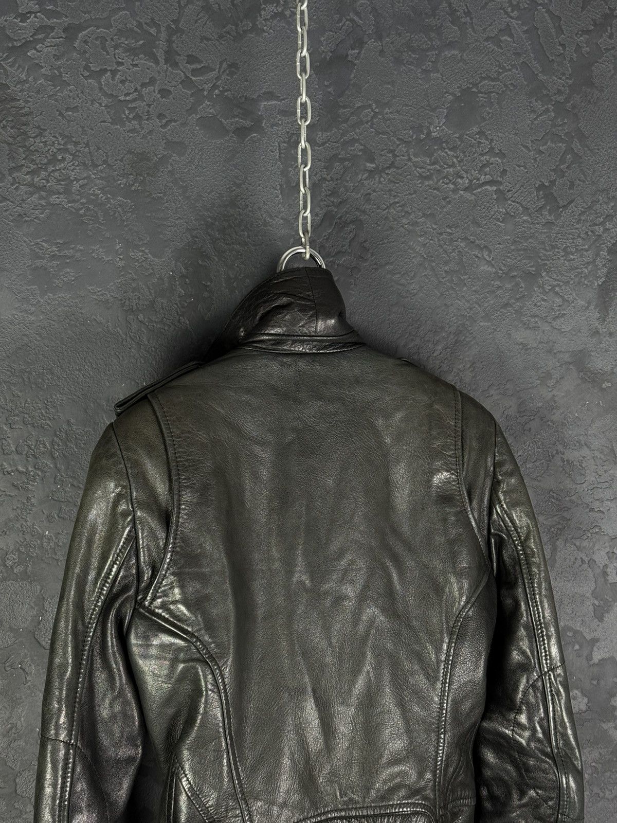 Balenciaga Balenciaga Vintage Women’s Biker Leather Jacket Size S / US 4 / IT 40 - 13 Thumbnail