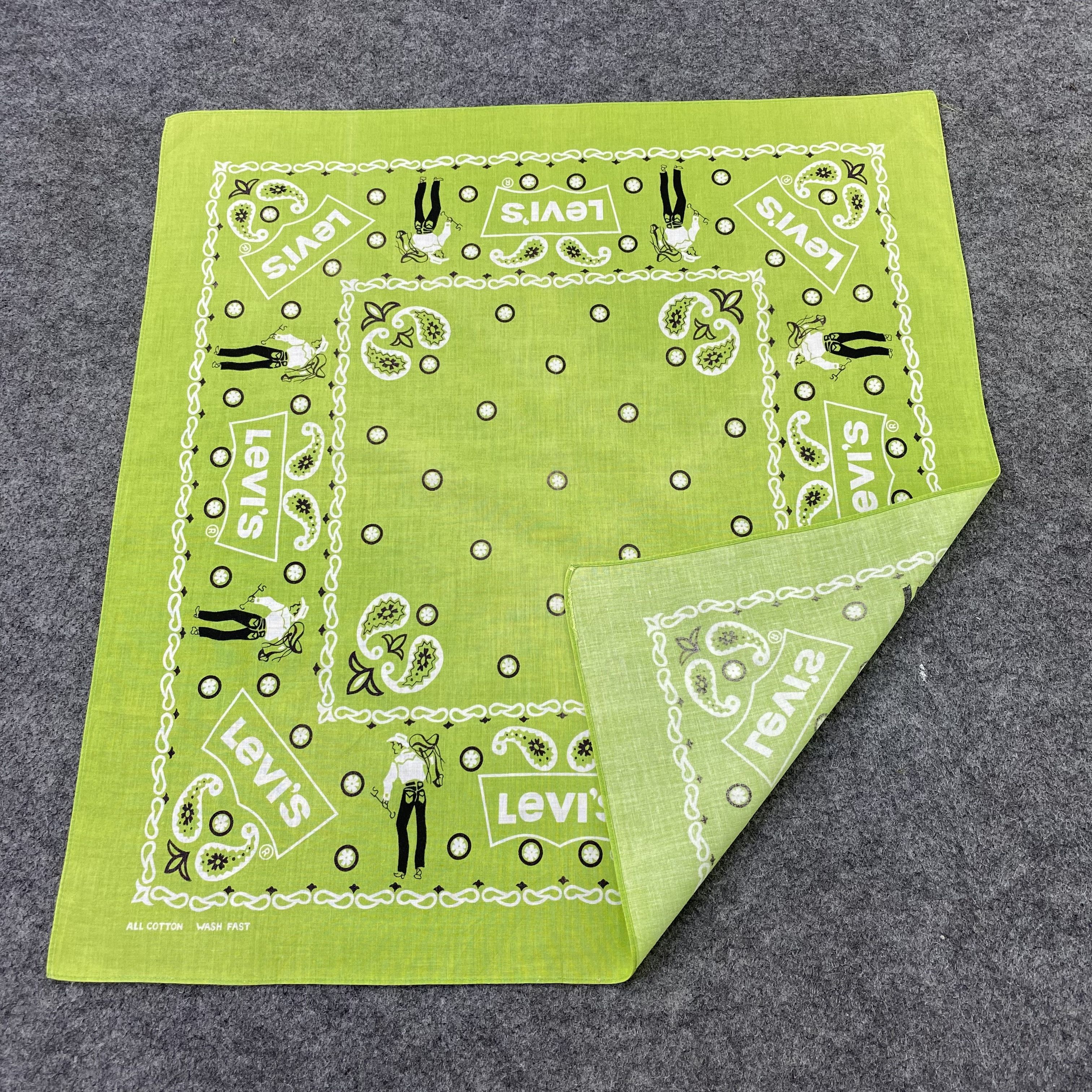 Levi's Vintage Levis Paislee Handkerchief/Bandana/Neckerchief-B1405 Size ONE SIZE - 5 Thumbnail