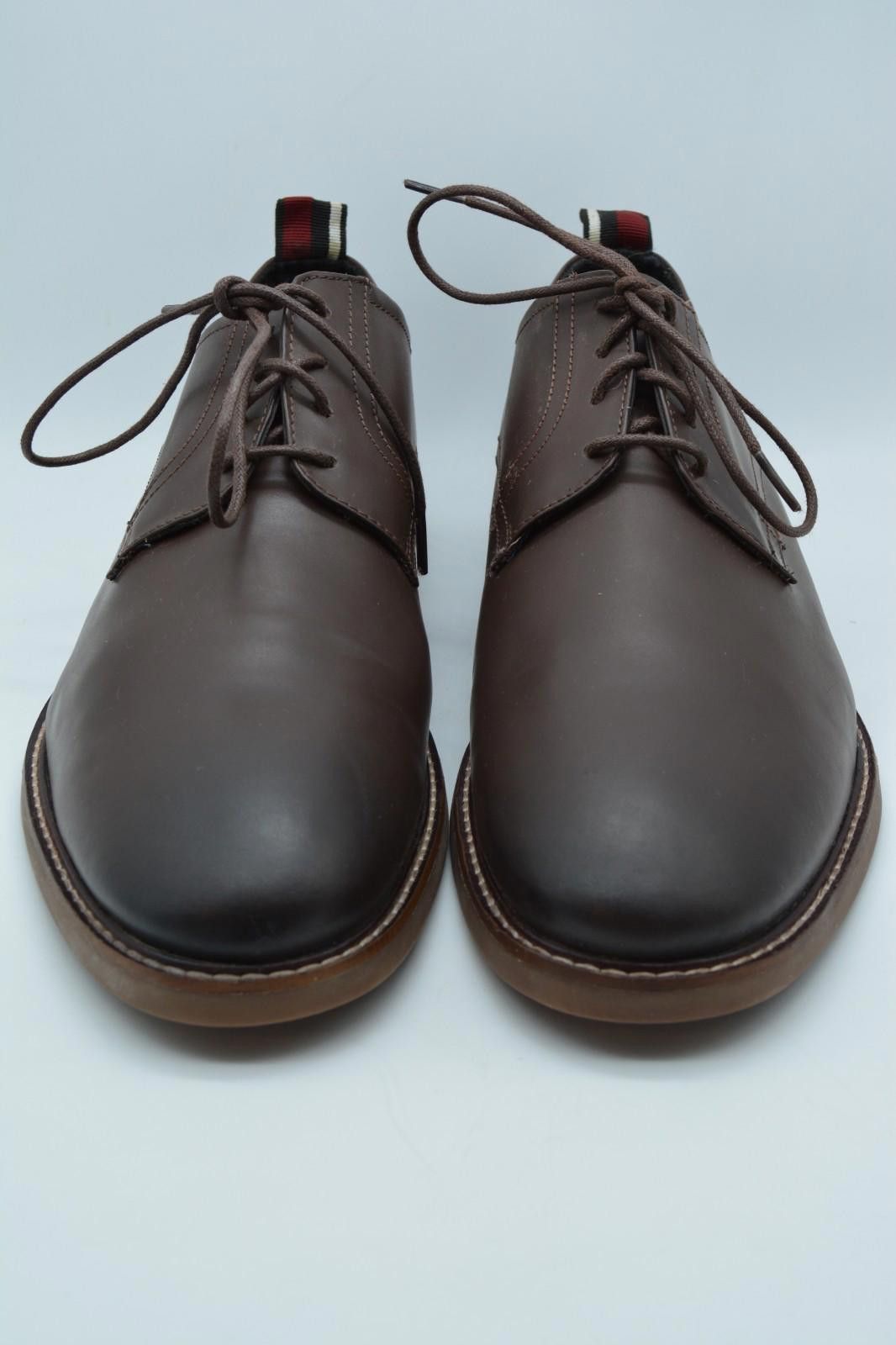 Ben Sherman Ben Sherman Birk Plain Toe Brown Leather Oxford Size 12 Size US 12 / EU 45 - 3 Thumbnail