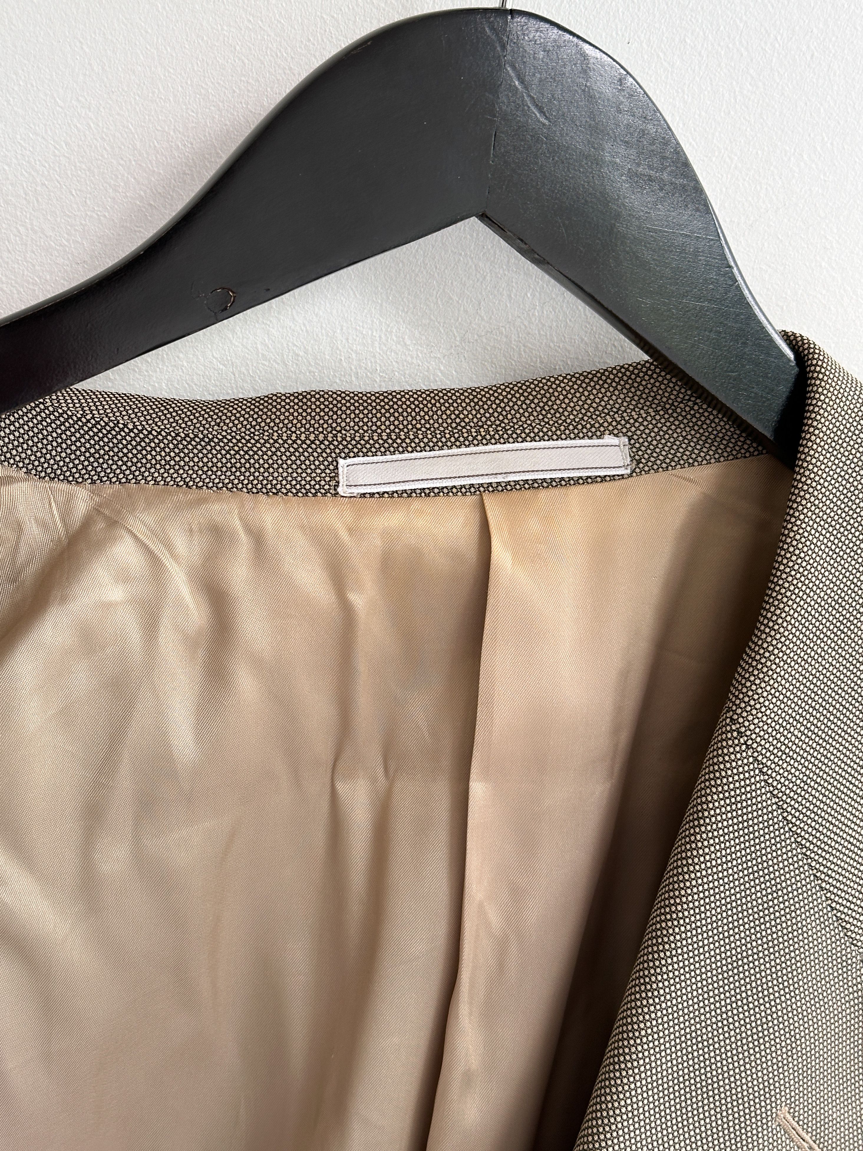Vintage Vintage Versace V2 Classic Beige Blazer Size 54R - 8 Thumbnail