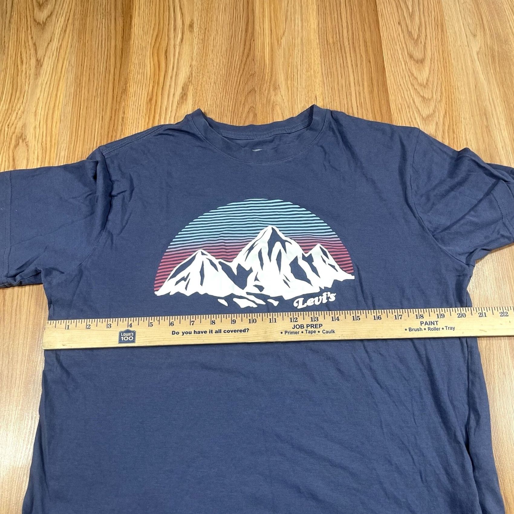 Levi's Levi’s T-Shirt Mens Medium M Navy Blue Graphics CrewNeck Relaxed Fit 100% Cotton Size US M / EU 48-50 / 2 - 5 Thumbnail