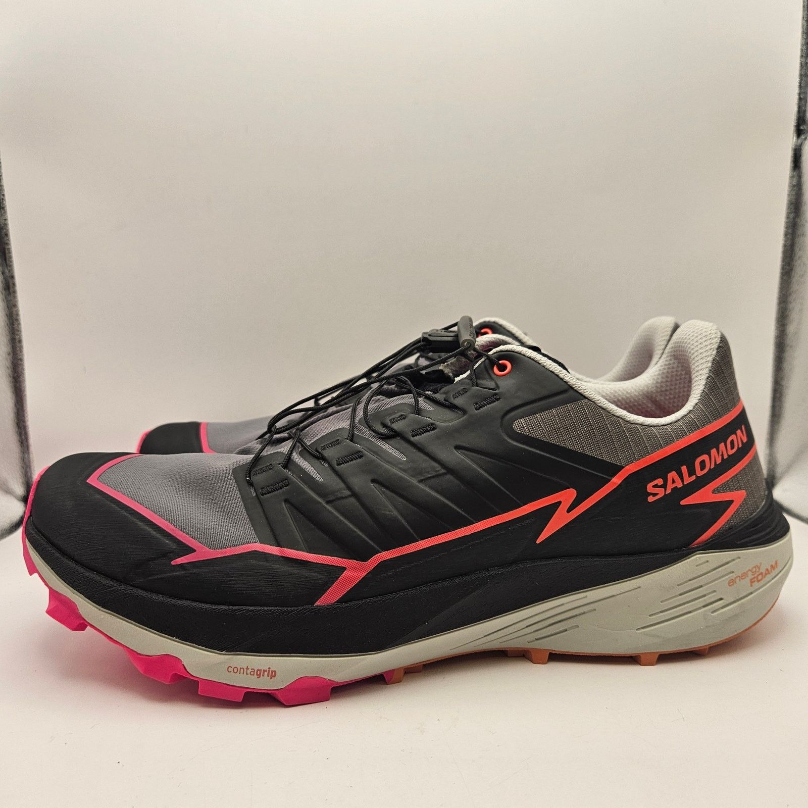Salomon SALOMON MEN'S 11.5 THUNDERCROSS BLACK HOT PINK TRAIL RUNNING Size US 11.5 / EU 44-45 - 2 Thumbnail
