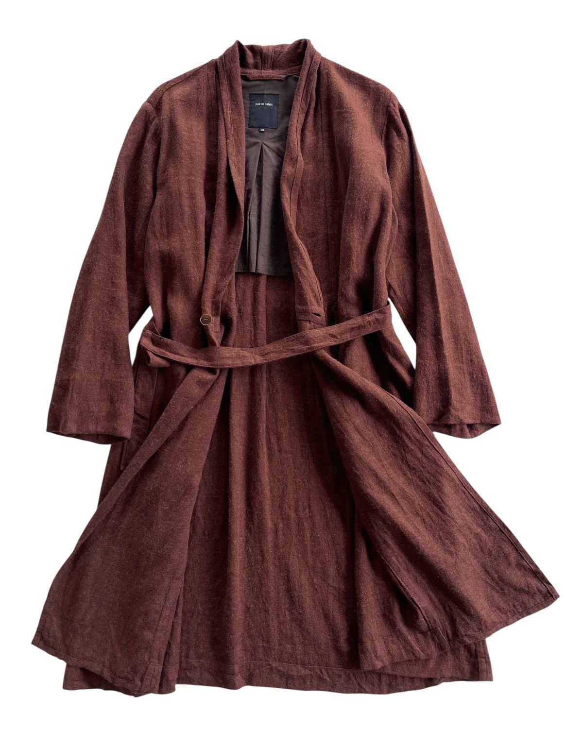 Pas de Calais Pas De Calais Linen Single Button Gown Coat Size US M / EU 48-50 / 2 - 3 Thumbnail