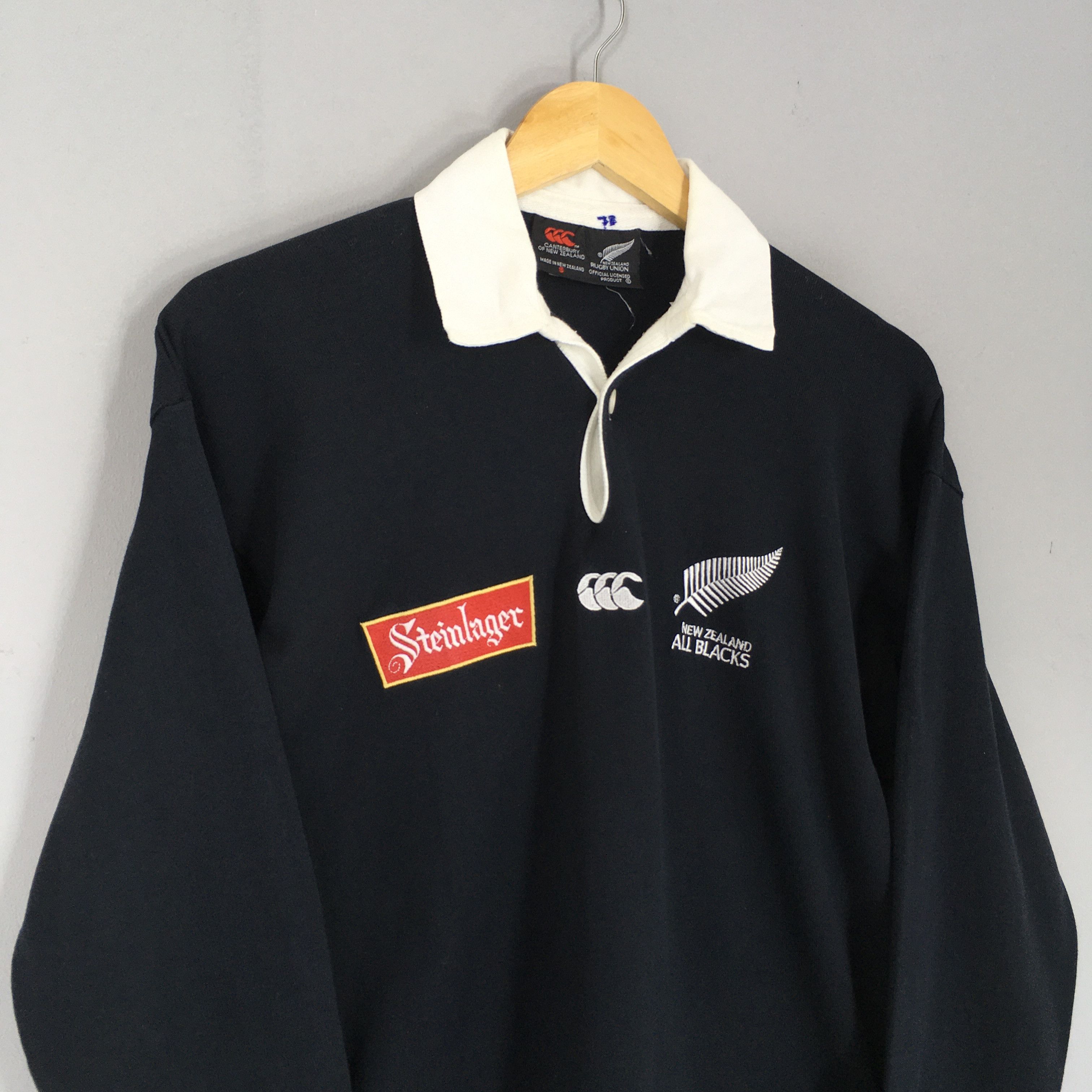 All Blacks Vintage Steinlager All Blacks Canterbury New Zealand Rugby Size US S / EU 44-46 / 1 - 3 Thumbnail