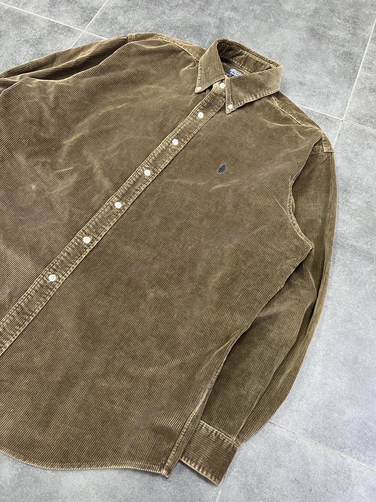 Polo Ralph Lauren Vintage Ralph Lauren Polo Corduroy Shirt XL Size US XL / EU 56 / 4 - 4 Thumbnail