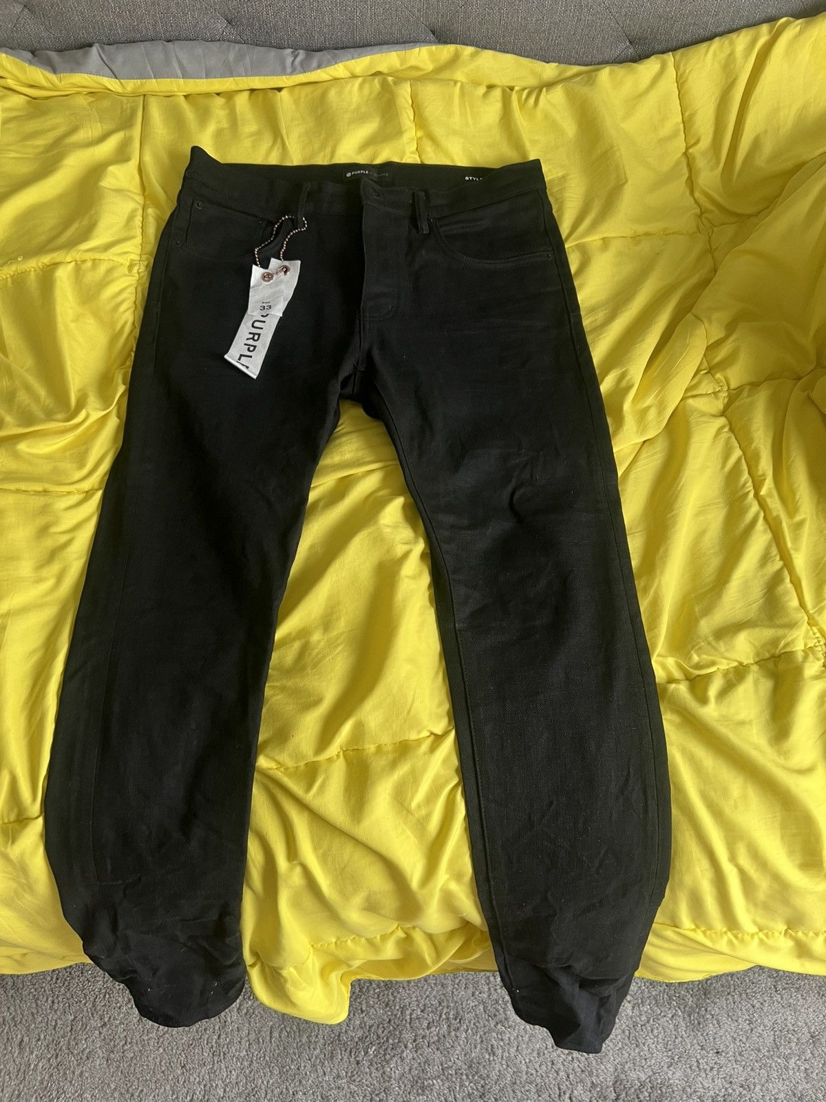 Purple Brand Purple cow leather Size US 33 - 1 Thumbnail