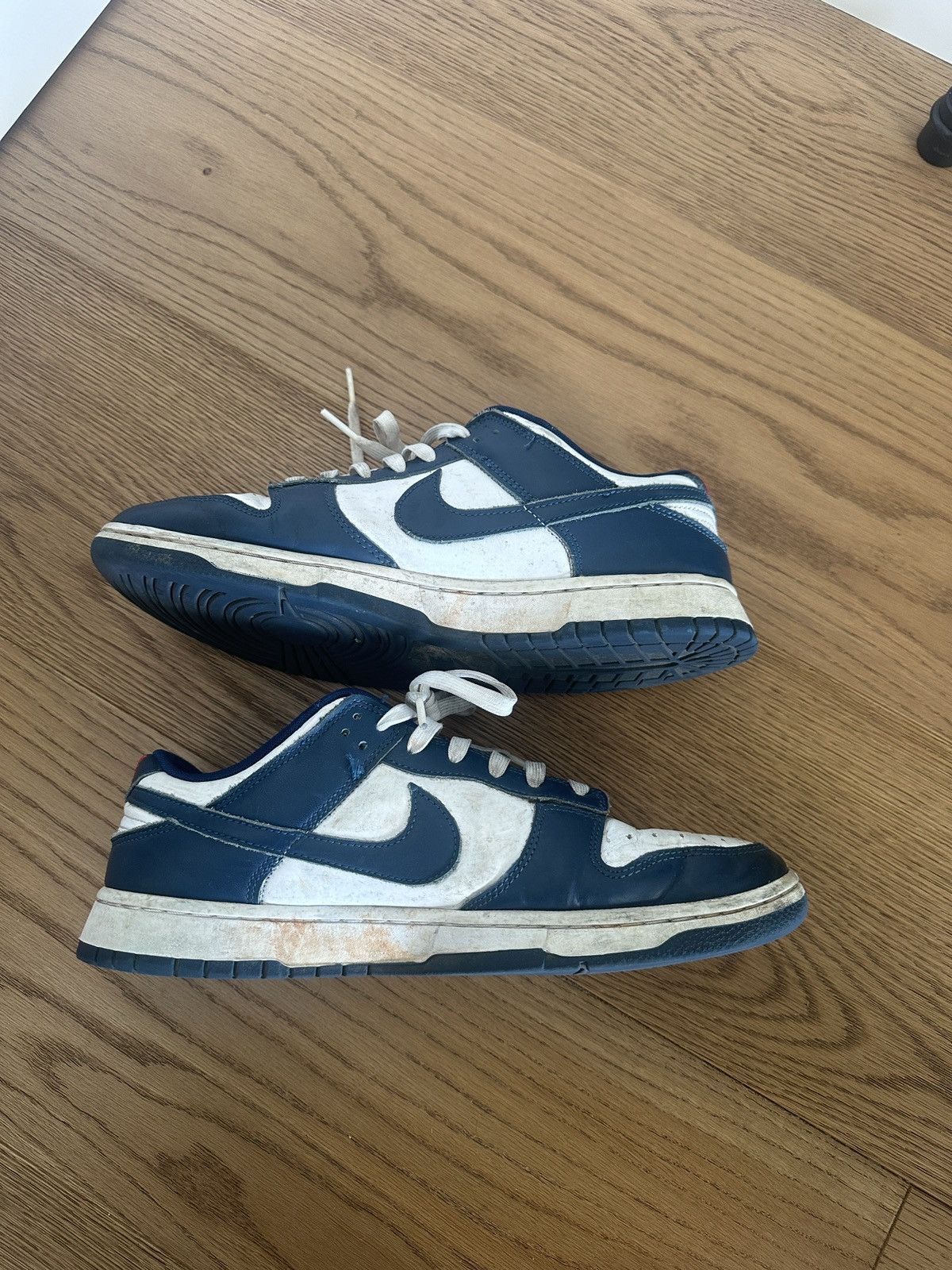 Nike Nike Dunk Lows Blue and White Leather Size US 11.5 / EU 44-45 - 2 Thumbnail