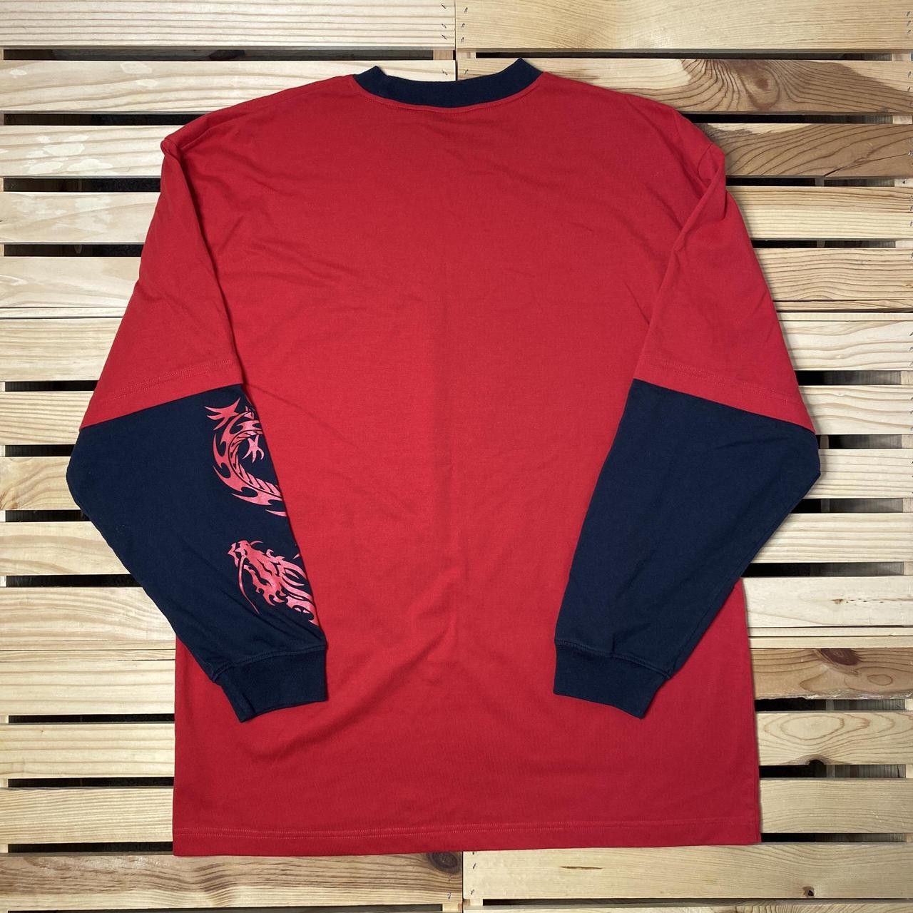 Other Vintage No Boundaries Red Dragon Sleeve Skate Tee Size Large Size US L / EU 52-54 / 3 - 2 Thumbnail