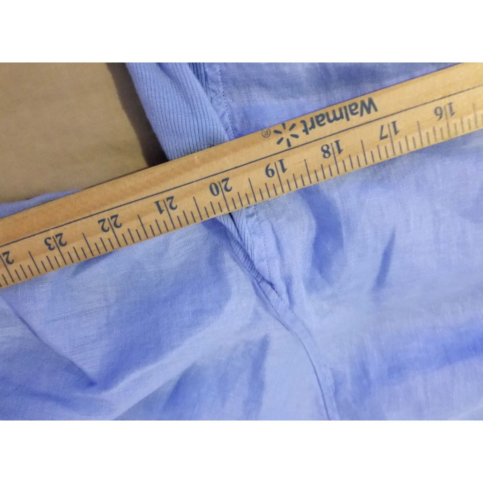 Vintage Womens Calvin Klein Linen Dress Shirt XL Blue Button Blouse Womens XL Blue Linen CK Dress Shirt Blouse Size XL / US 12-14 / IT 48-50 - 7 Thumbnail