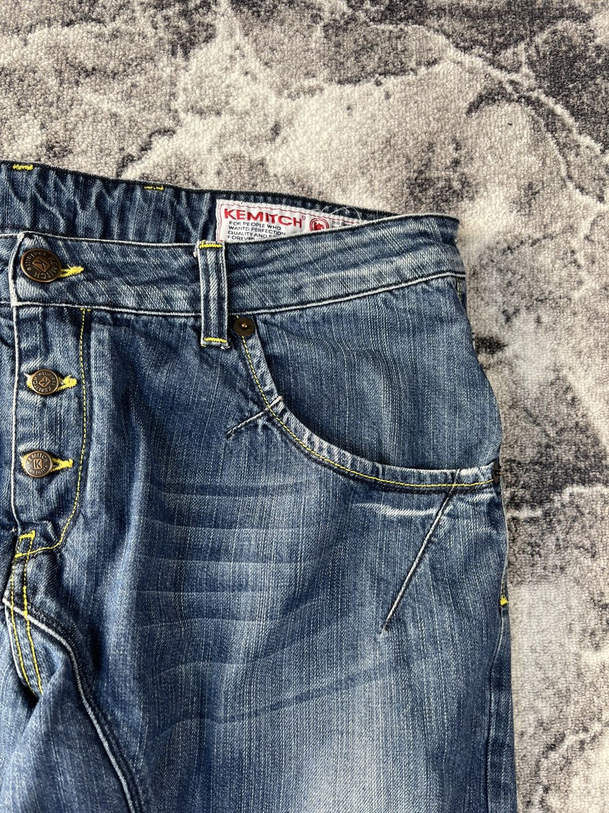 Other Kemitch Distressed Slim Biker Jeans Y2K Italy Size US 37 - 6 Thumbnail