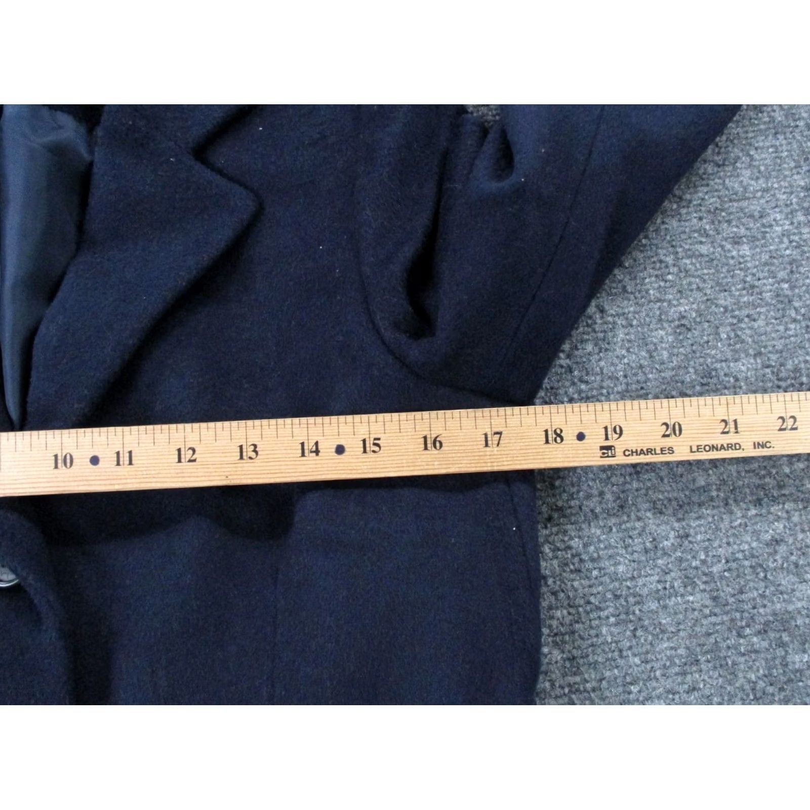 Ralph Lauren Lauren Ralph Jacket Womens 4 Women Navy Wool Blend Sailor Heavy Preppy Coat Size S / US 4 / IT 40 - 5 Thumbnail