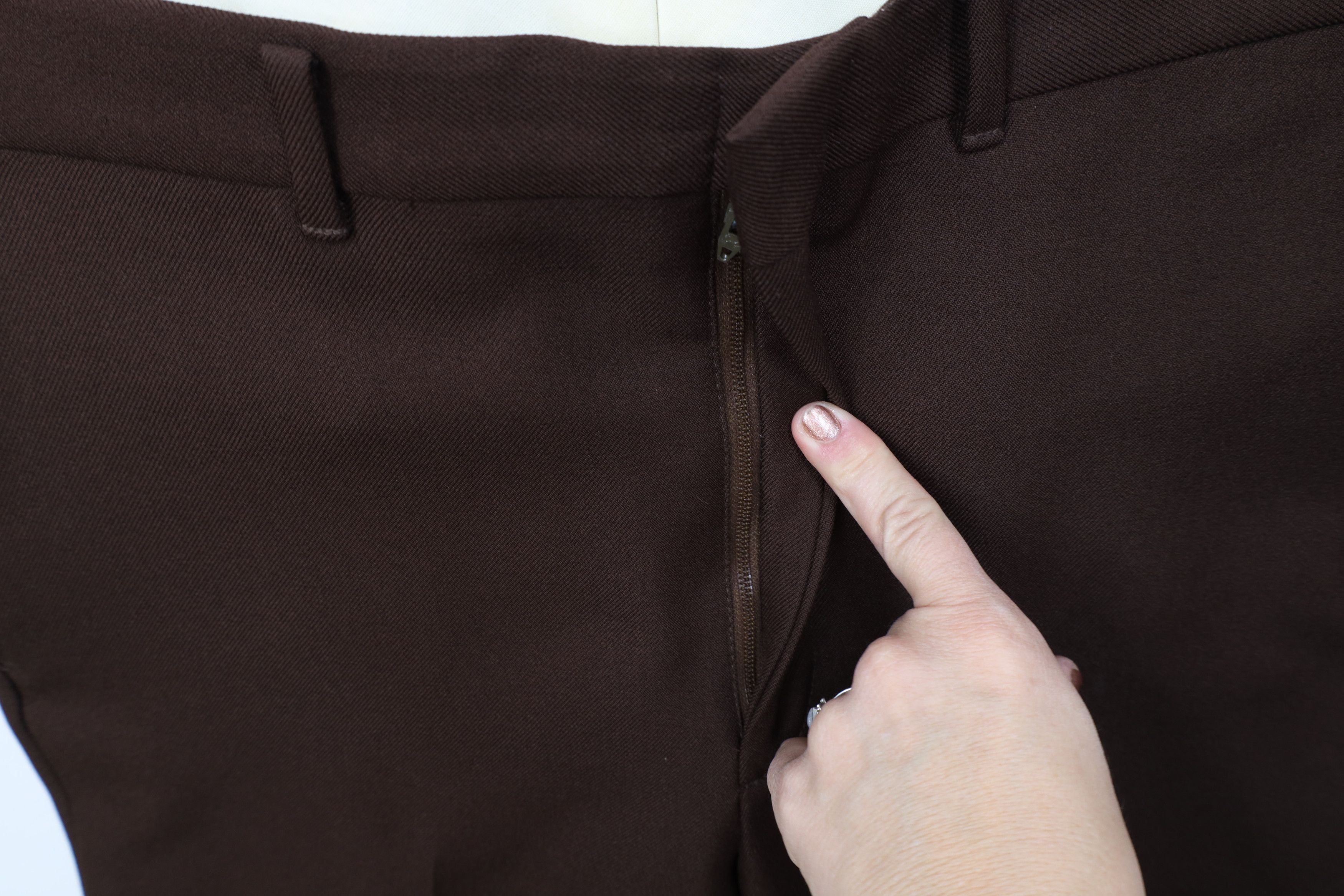 Vintage Vintage 70s Streetwear Wide Leg Chino Pants Brown USA Size US 34 / EU 50 - 5 Thumbnail