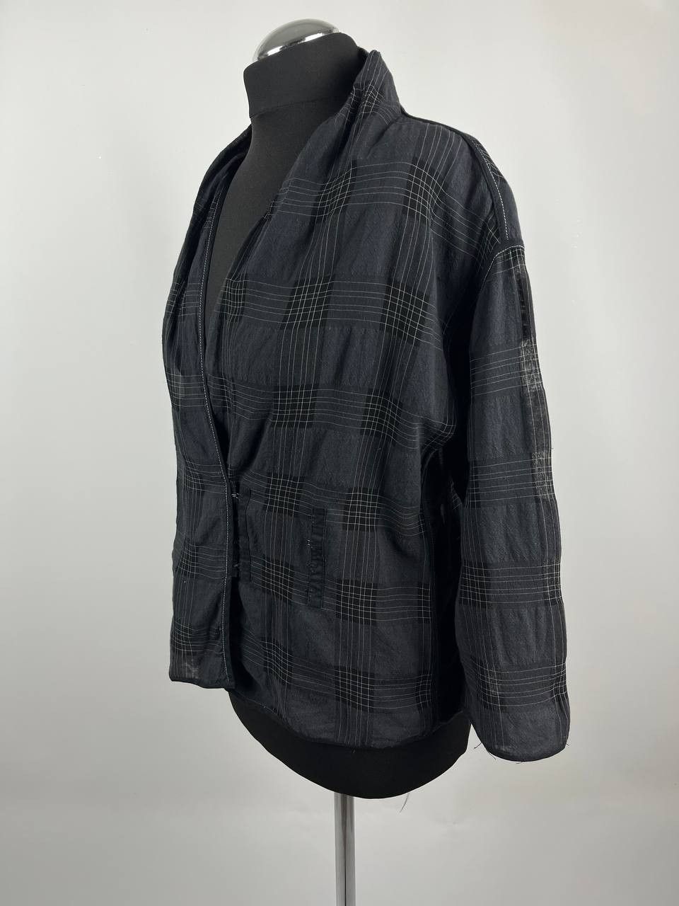 Annette Gortz Annette Görtz Plaid Blazer Avant Garde Hook Fastening Size XS / US 0-2 / IT 36-38 - 2 Thumbnail