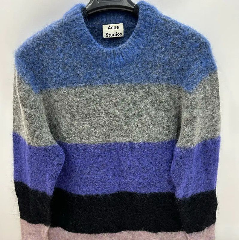 Acne Studios Acne Studios Striped Mohair Sweater for Women Size S / US 4 / IT 40 - 1 Thumbnail