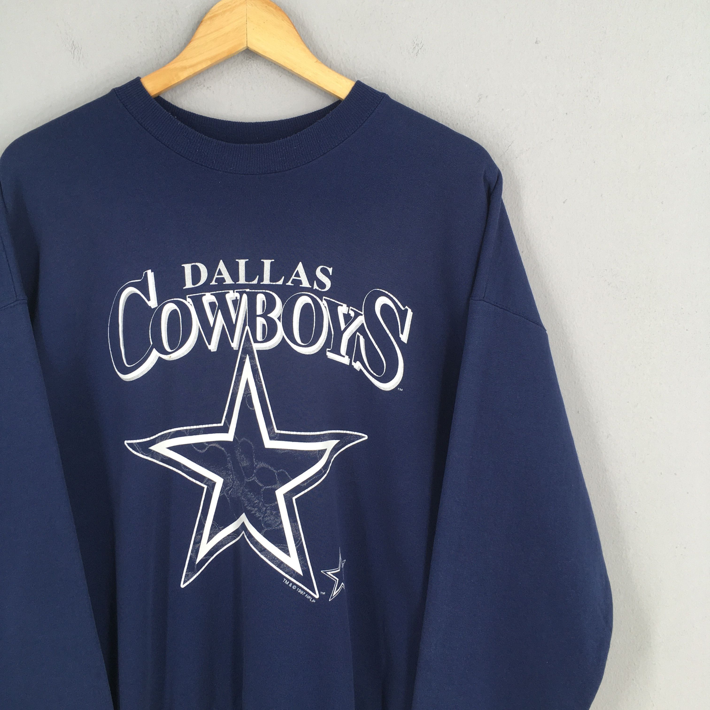NFL × Vintage Vintage 90s Dallas Cowboys NFL Sweatshirt XLarge Size US XL / EU 56 / 4 - 2 Thumbnail