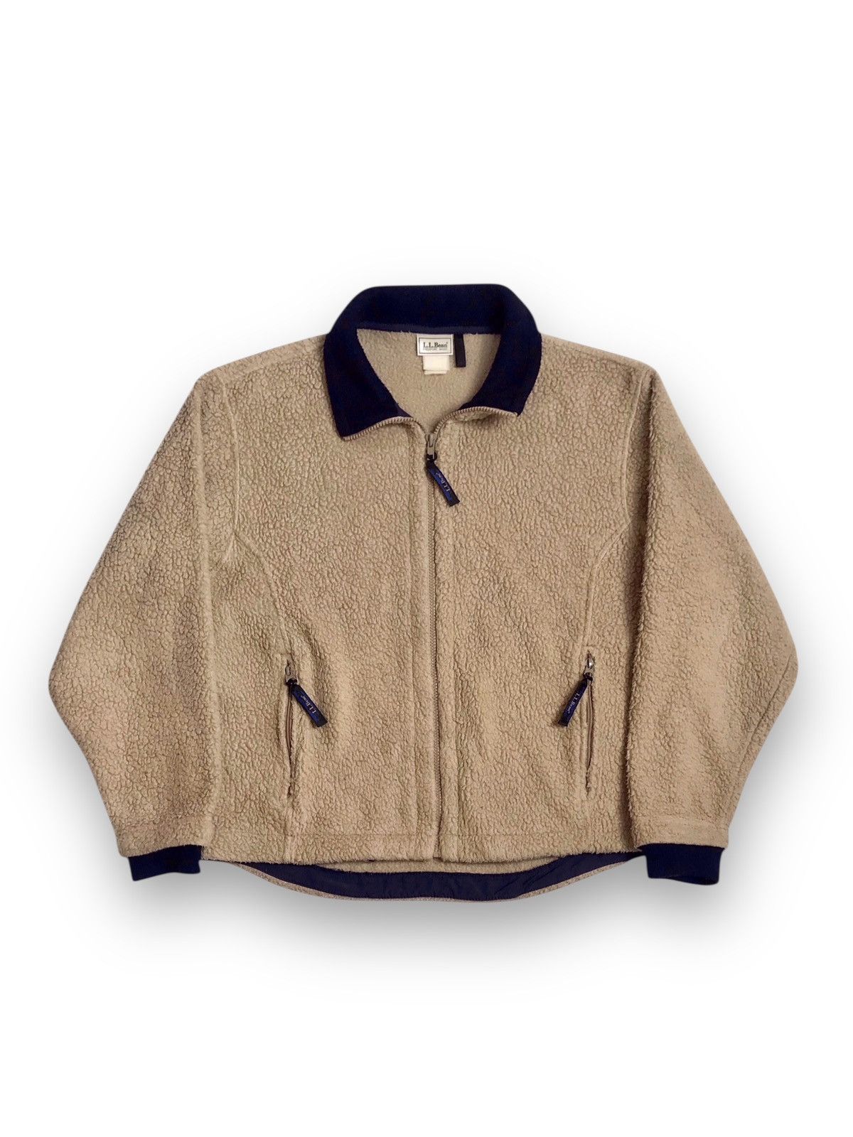 L.L. Bean × Vintage L.L.Bean Vintage Fleece Jacket Size US L / EU 52-54 / 3 - 1 Thumbnail