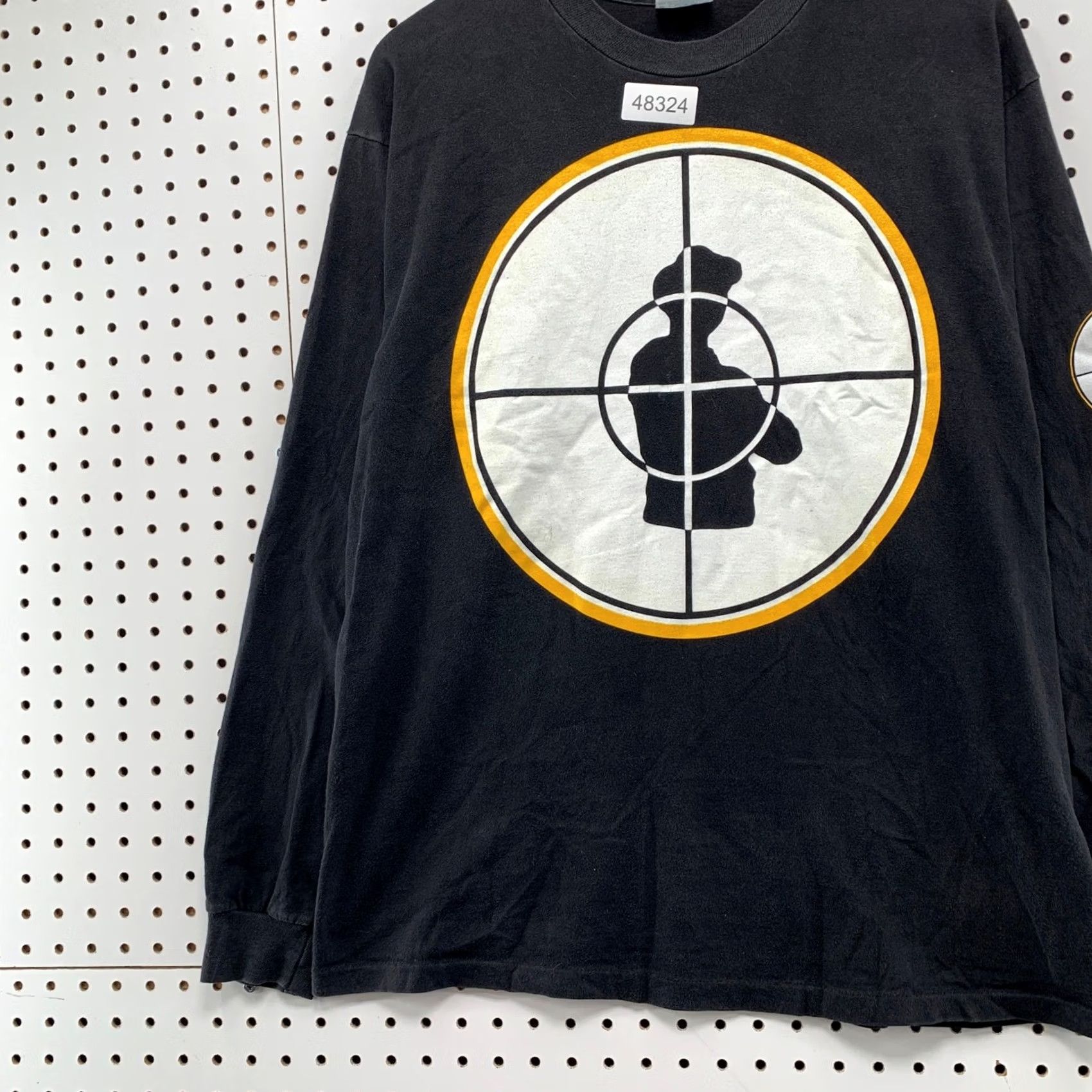 Hanes VINTAGE Public Enemy Long Sleeve T Shirt Mens L Hanes Beefy-T Black 90s Hip Hop Retro Graphic Logo Tee Size US L / EU 52-54 / 3 - 5 Thumbnail