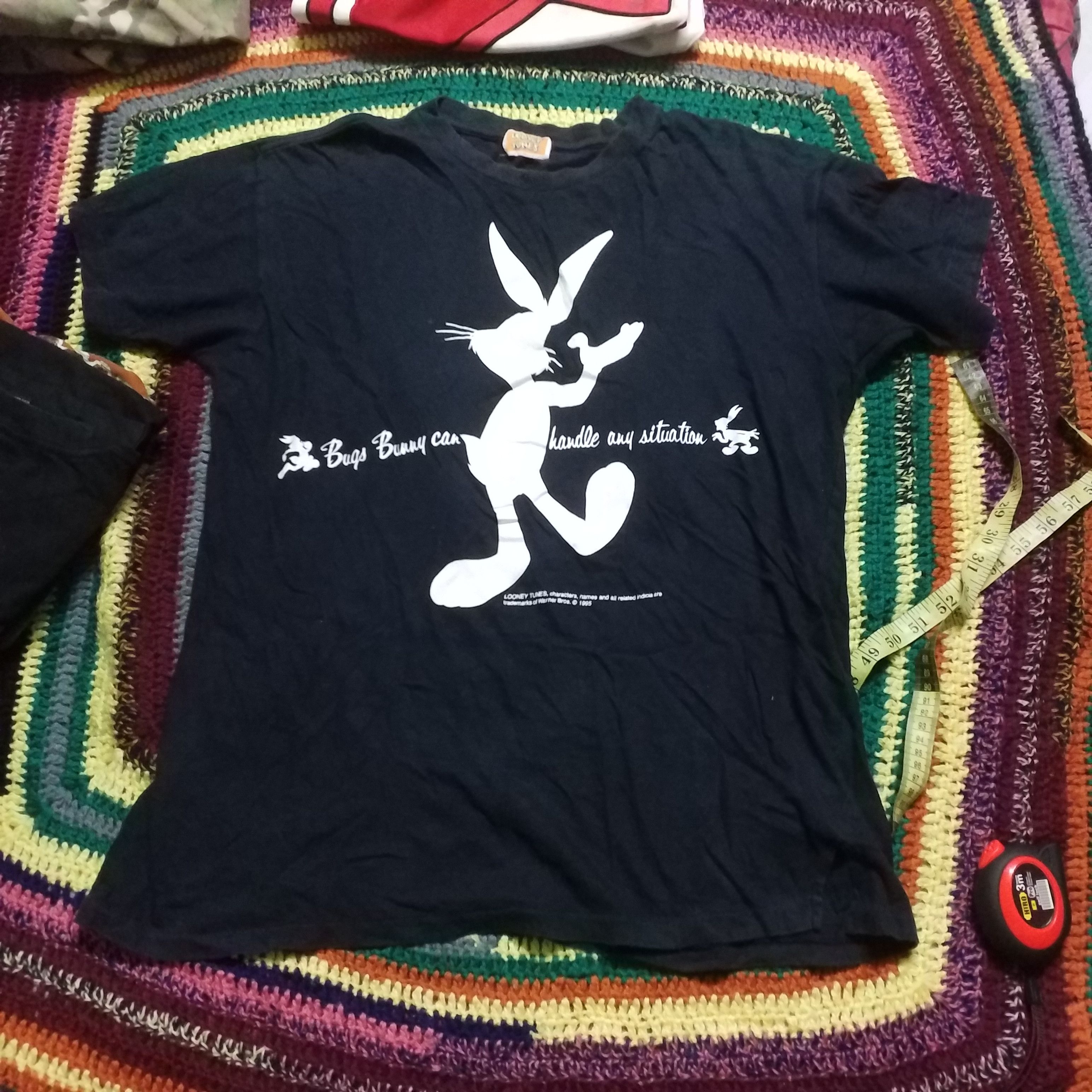Vintage × Warner Bros BUG BUNNY LOONEY TUNES WARNER BROS VINTAGE SINGLE STITCH Size US L / EU 52-54 / 3 - 1 Thumbnail