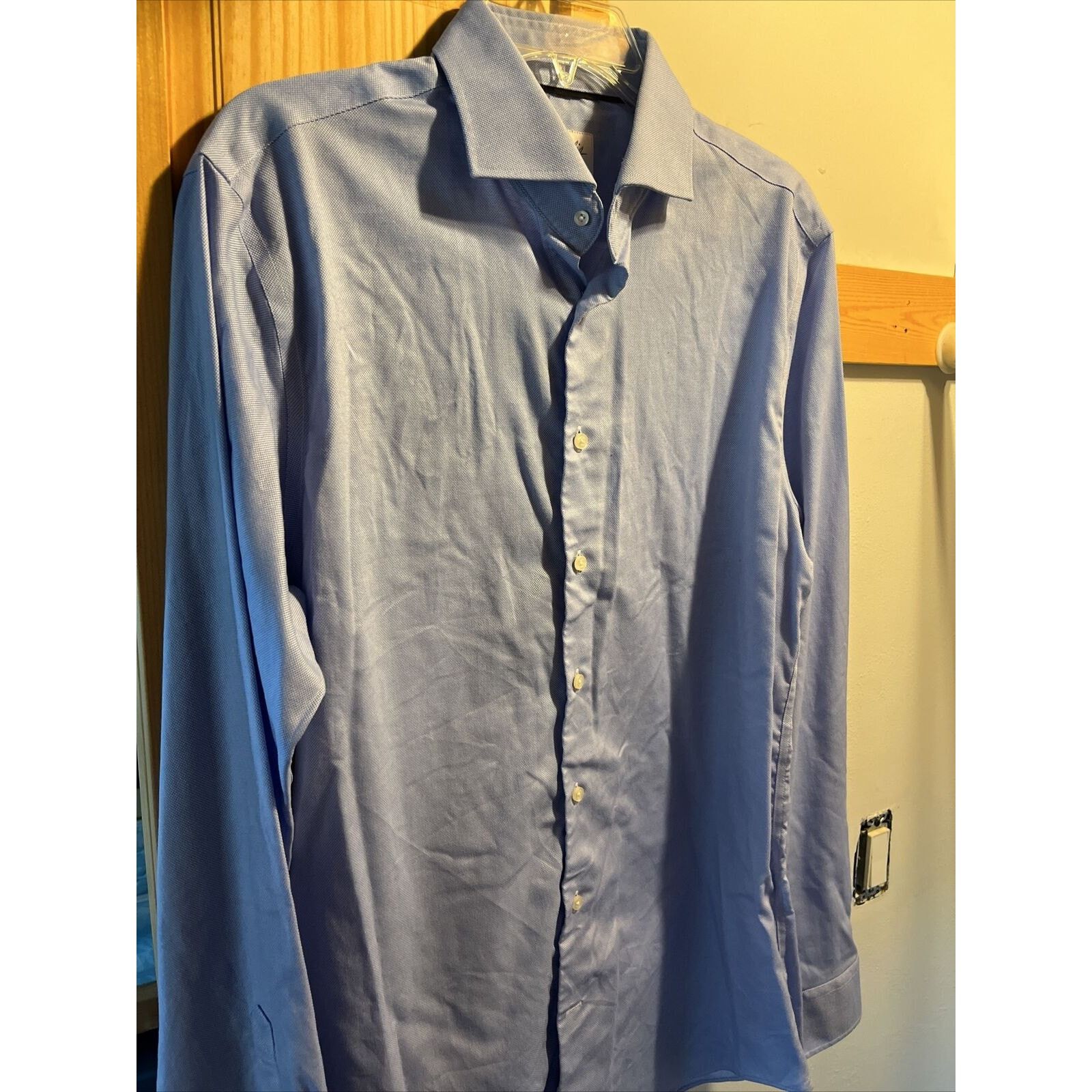 Other Michaelis Rotterdam VTG Men’s 16 41 Blue Button Cotton Shirt Size US L / EU 52-54 / 3 - 6 Thumbnail