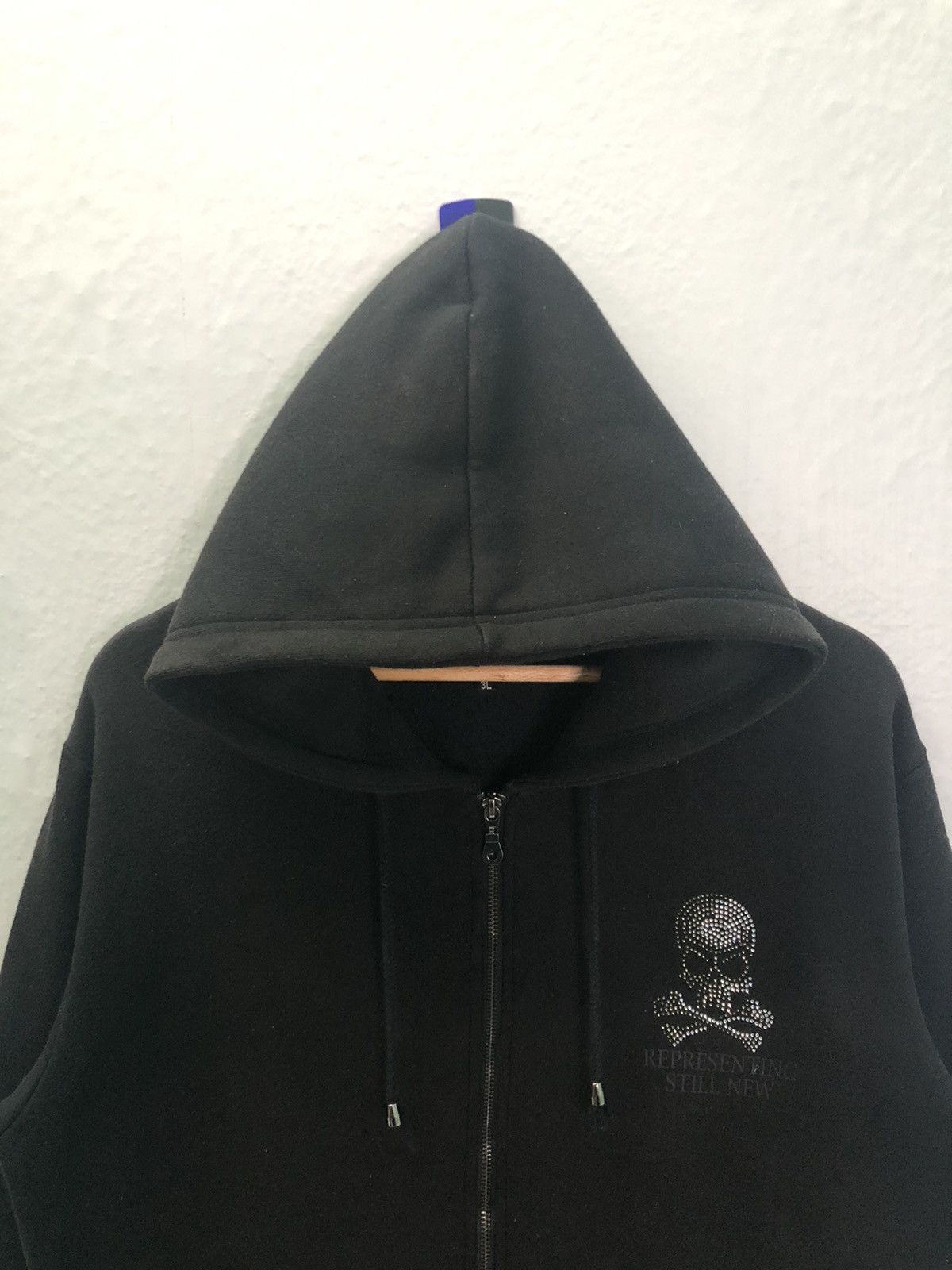 In The Attic × Vintage Vintage In The Attic Skull Hoodie Zip Up Size US L / EU 52-54 / 3 - 8 Thumbnail