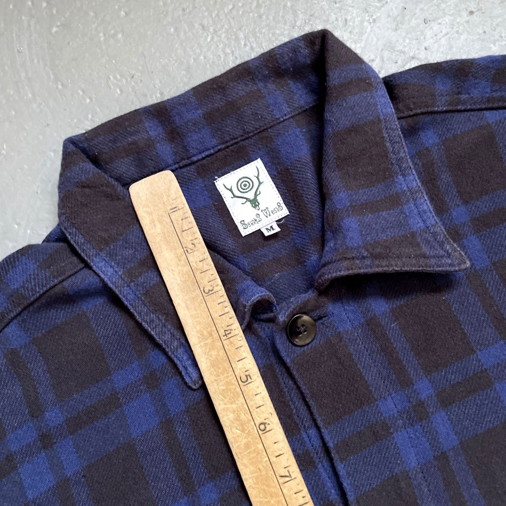 South2 West8 South 2 West 8 Japan Nepenthes Flannel Plaid Chore Tactical Utility Shirt-Jac M Size US M / EU 48-50 / 2 - 4 Thumbnail
