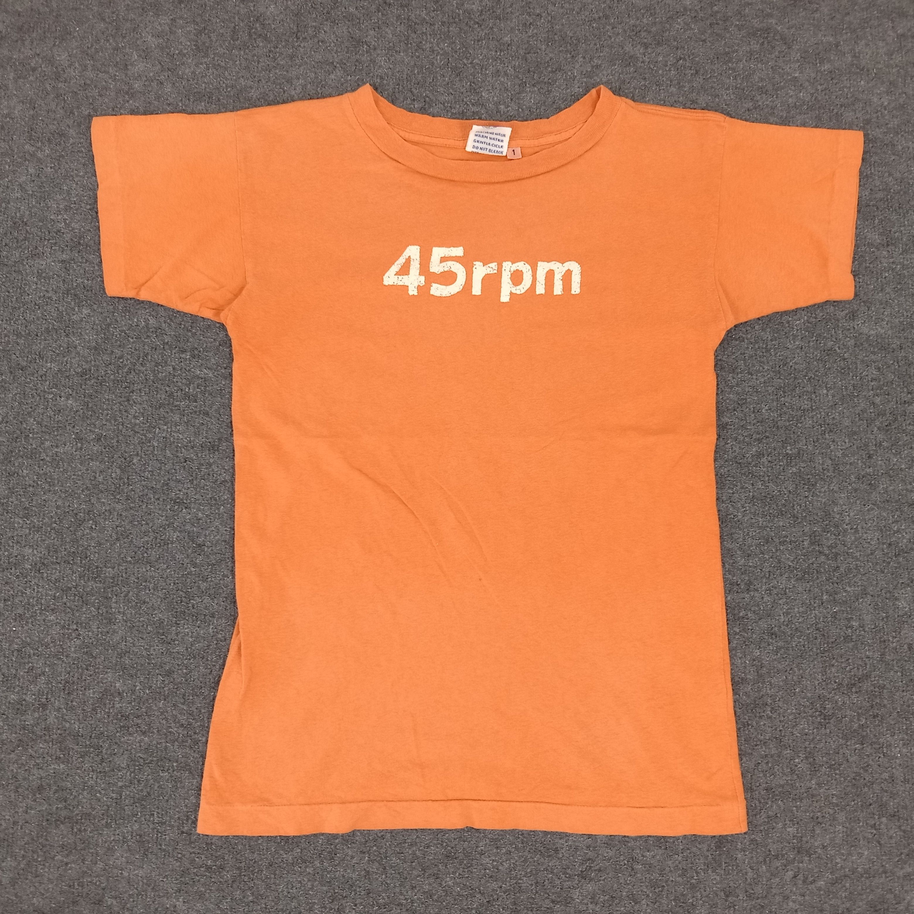 45rpm × Japanese Brand × Vintage 45rpm Japanese Brand Spellout Tshirt Size US XS / EU 42 / 0 - 1 Thumbnail