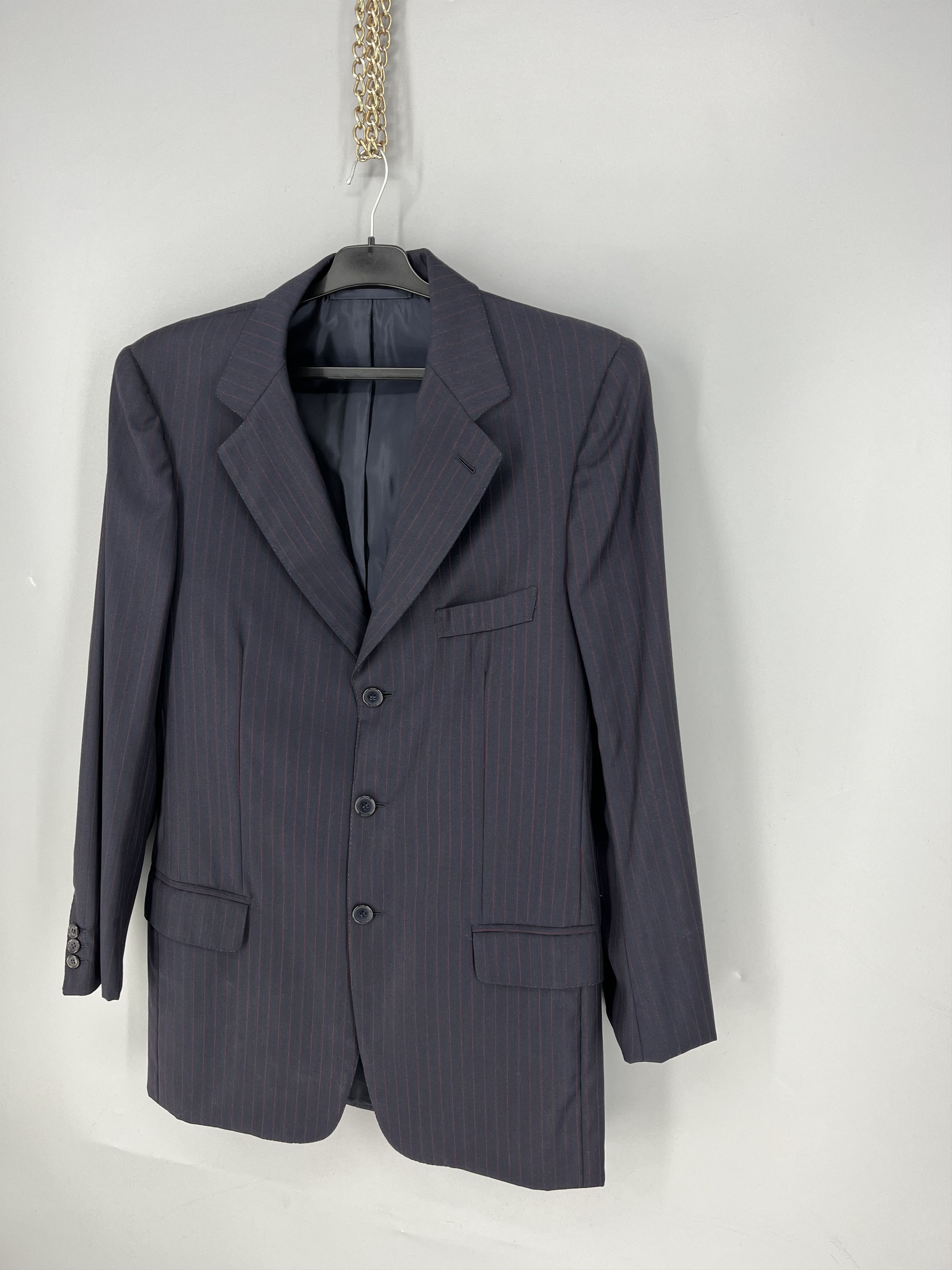 Salvatore Santoro Vintage Salvatore Santoro Men Shearling Blazer Size 46S - 3 Thumbnail
