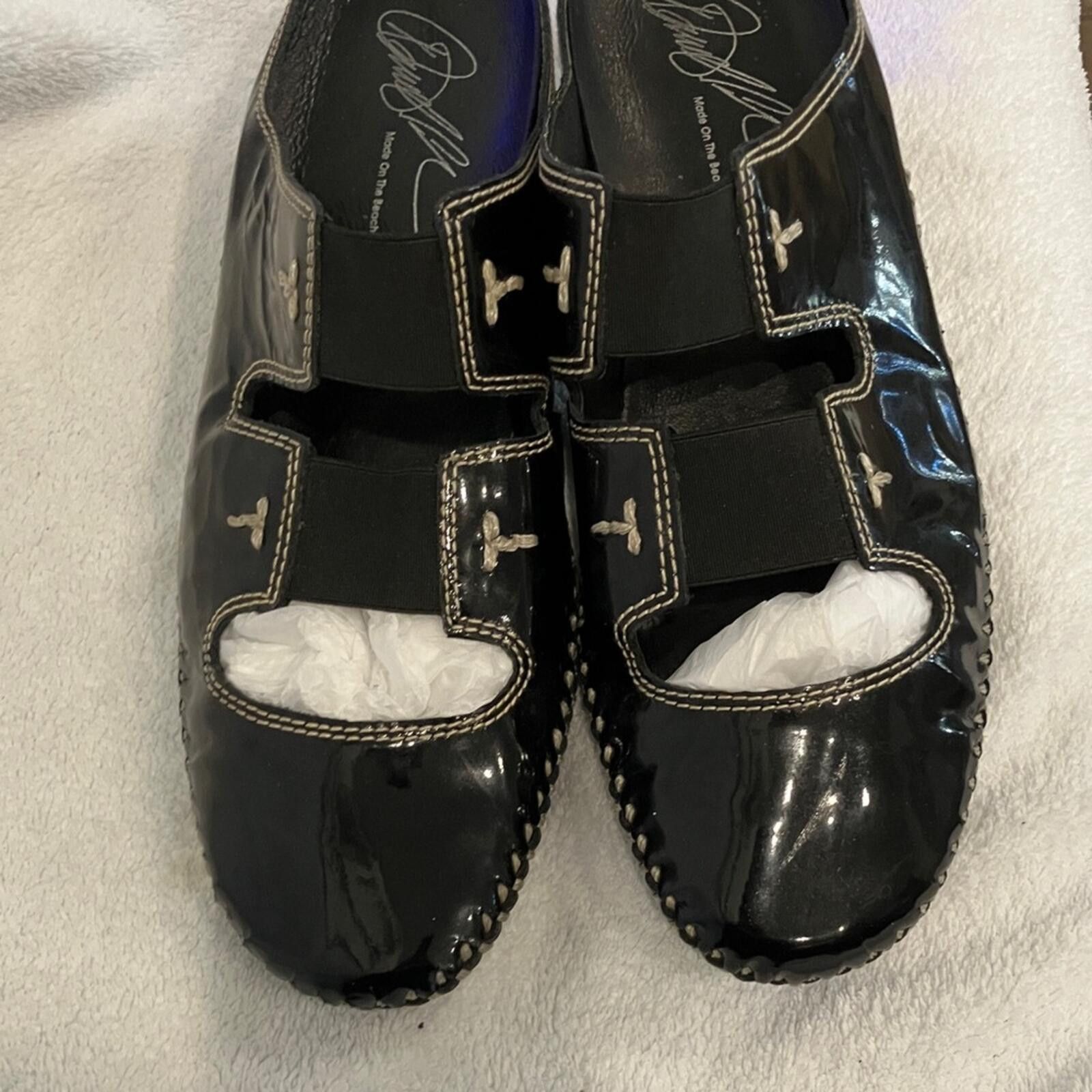 Other Donald J. Pliner Black Patent Leather Flats Size US 8 / IT 38 - 5 Thumbnail