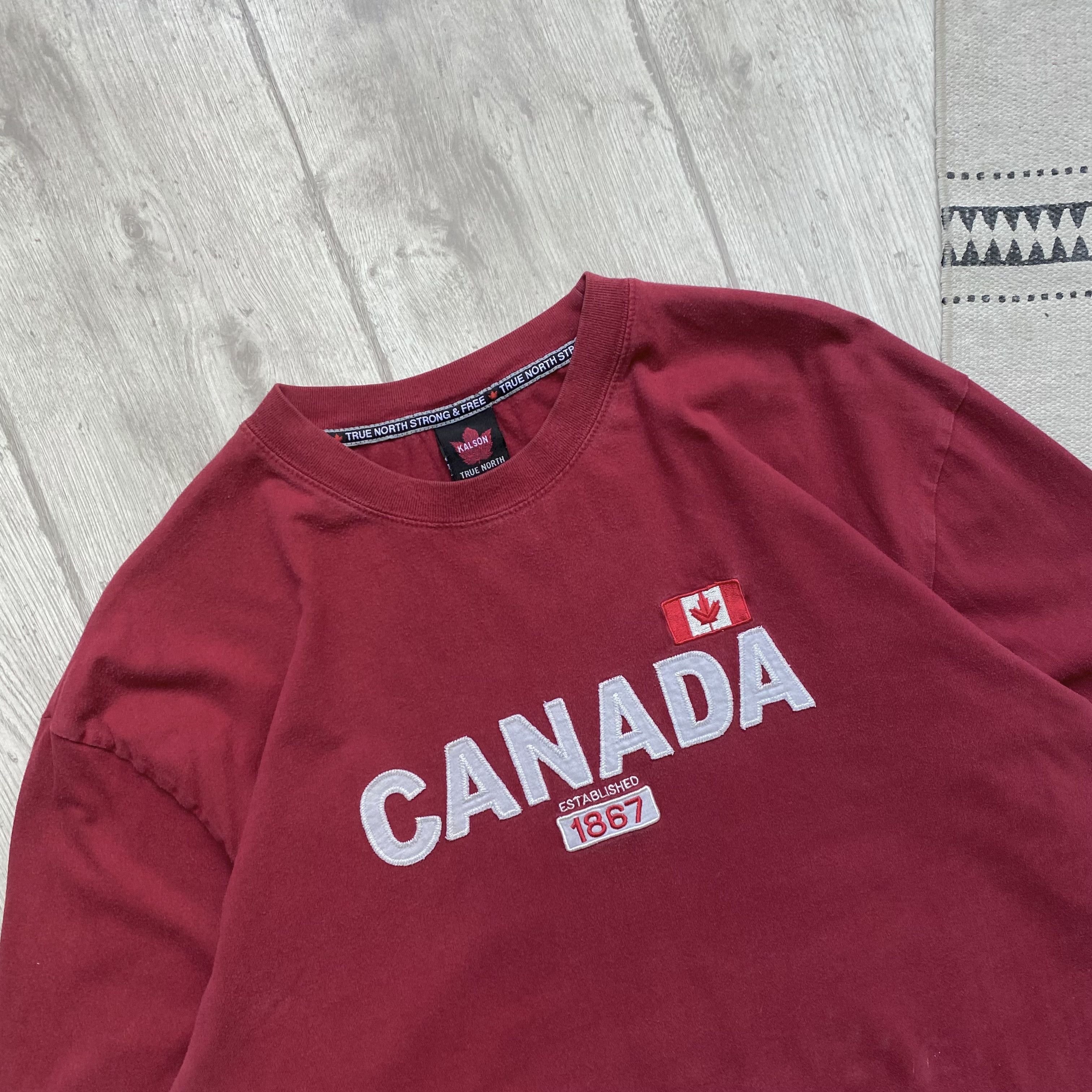 Umbro 🇨🇦 Vintage 90s Canada longsleeve Rugby Hockey Umbro Nike Size US L / EU 52-54 / 3 - 2 Thumbnail