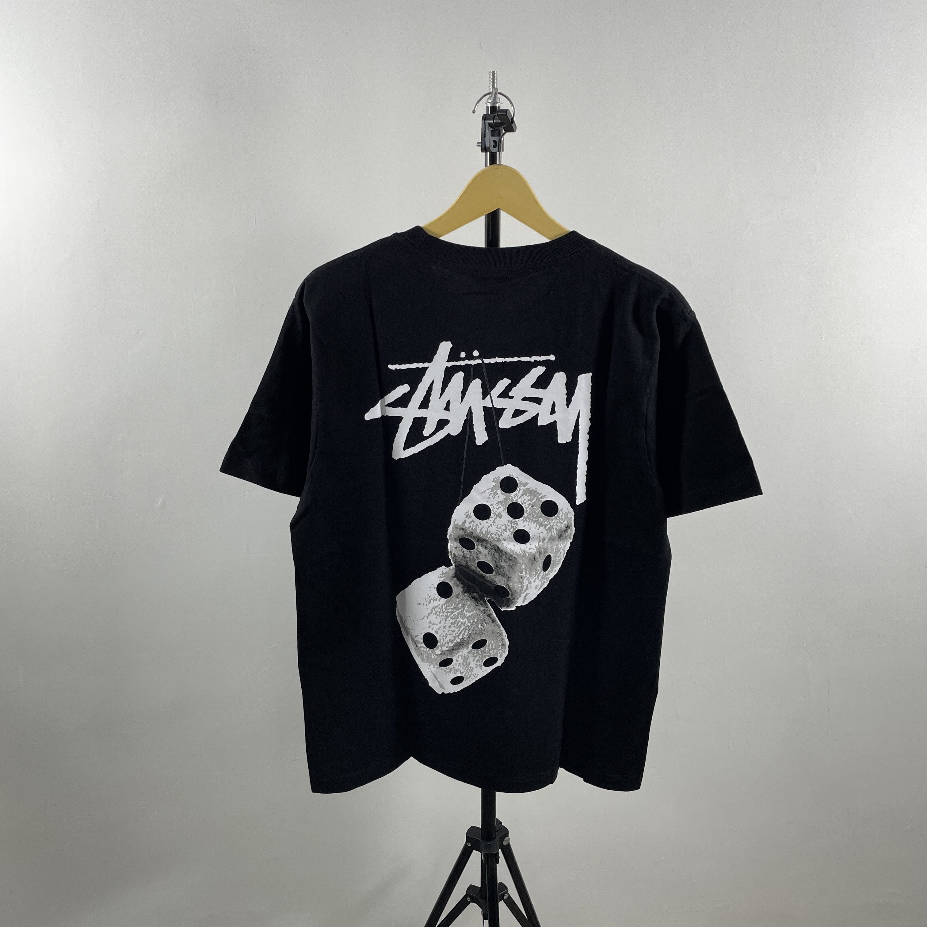 Stussy STUSSY DICE LOGO TEE BLACK - MEDIUM Size US M / EU 48-50 / 2 - 1 Thumbnail