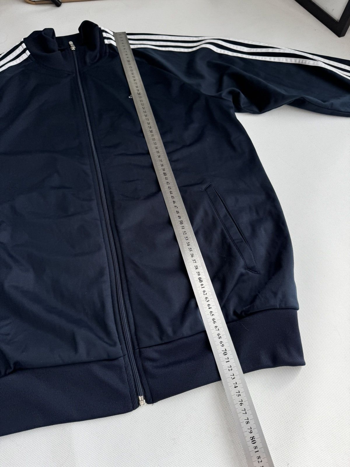 Adidas Vintage Crazy Adidas Navy Track Jacket Y2K Zip Up Hoodie Size US L / EU 52-54 / 3 - 15 Thumbnail