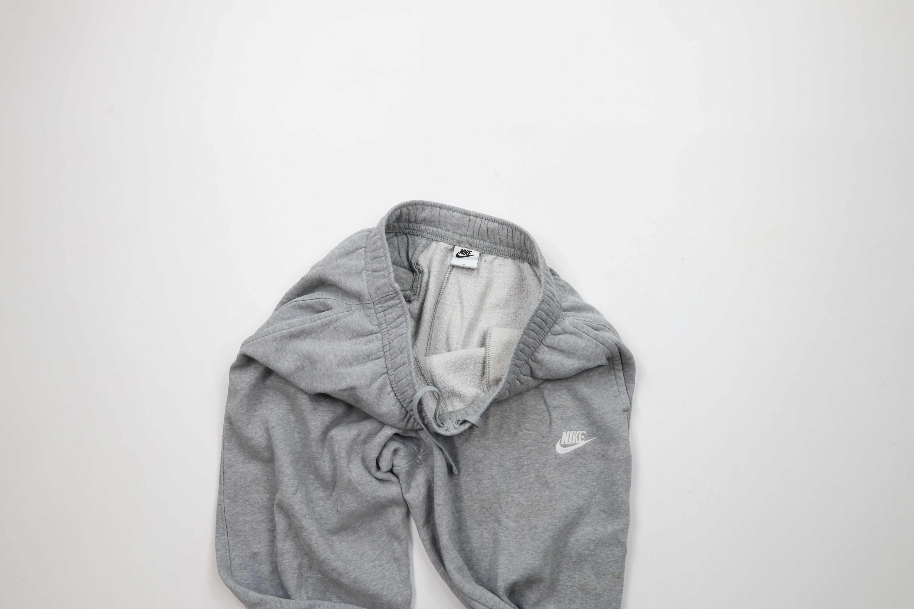 Nike × Vintage Vintage Y2K Nike Travis Scott Mini Swoosh Sweatpants Gray Size US 34 / EU 50 - 9 Thumbnail