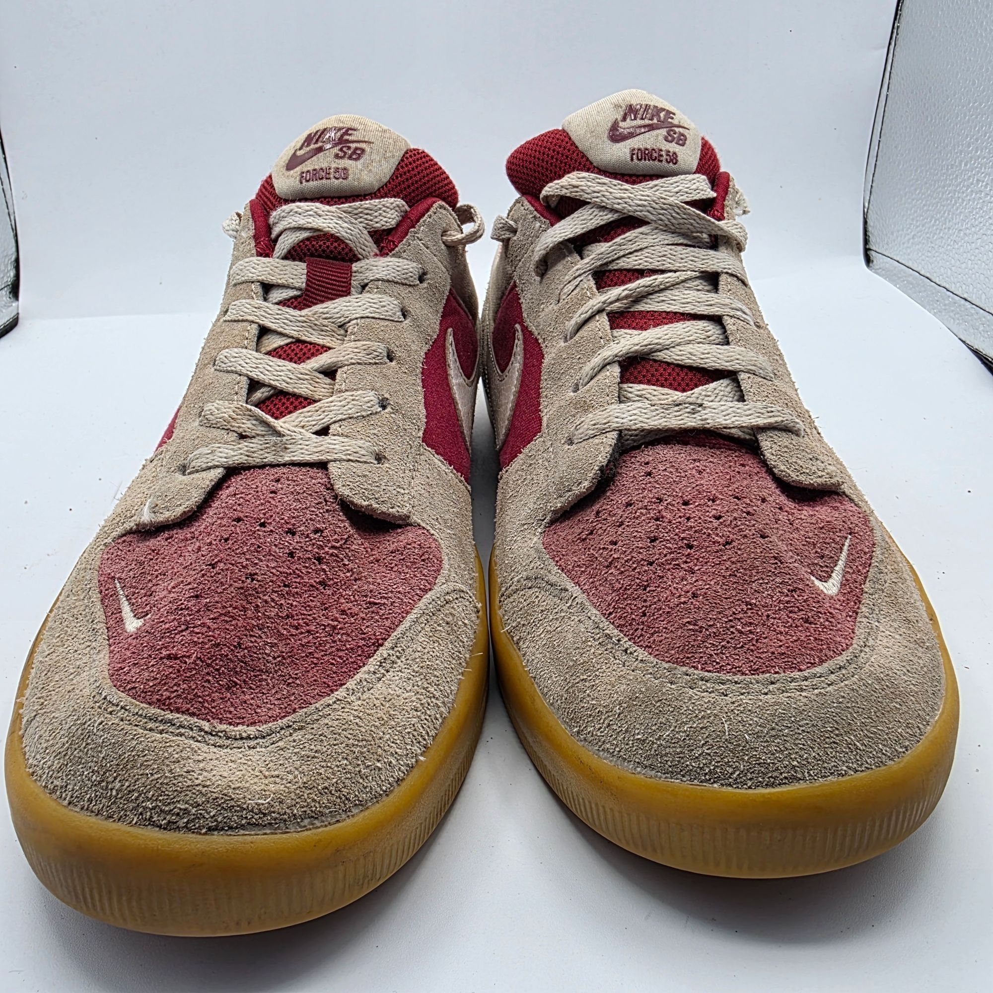Nike Nike SB Force 58 Mens Size 10.5 Team Red Summit White Sneake Size US 10.5 / EU 43-44 - 2 Thumbnail