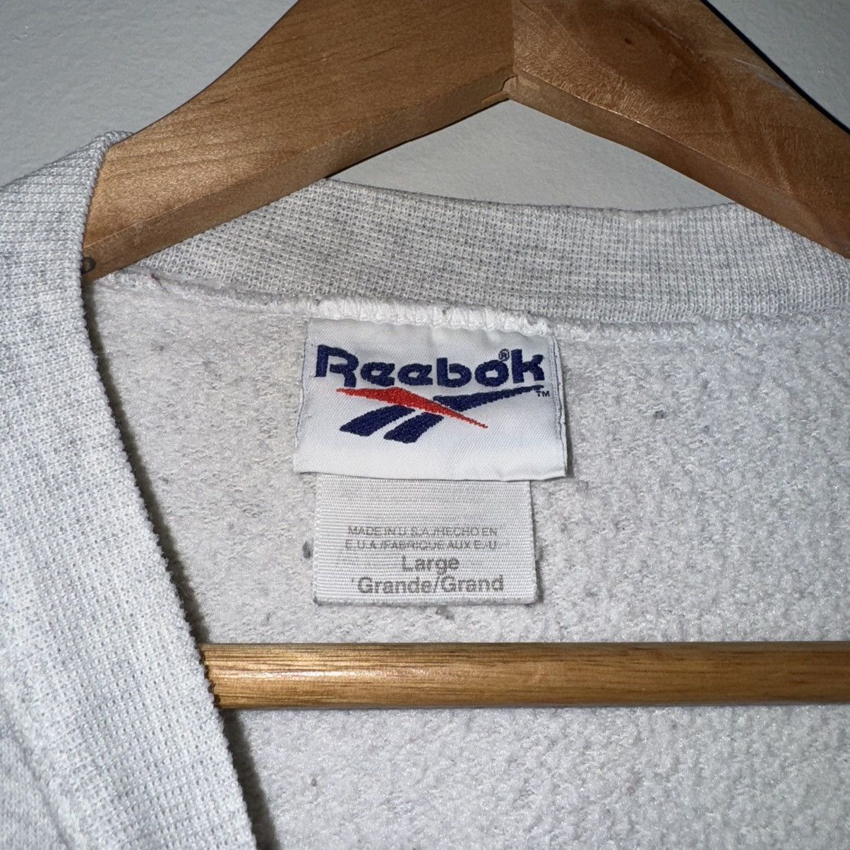 Reebok × Vintage VINTAGE 90s REEBOK BIG LOGO CREWNECK SWEATSHIRT Size US L / EU 52-54 / 3 - 6 Thumbnail
