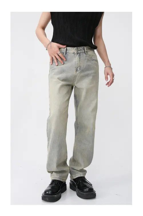 Other Men's vintage washed distressed simple jeans Size US 32 / EU 48 - 8 Thumbnail