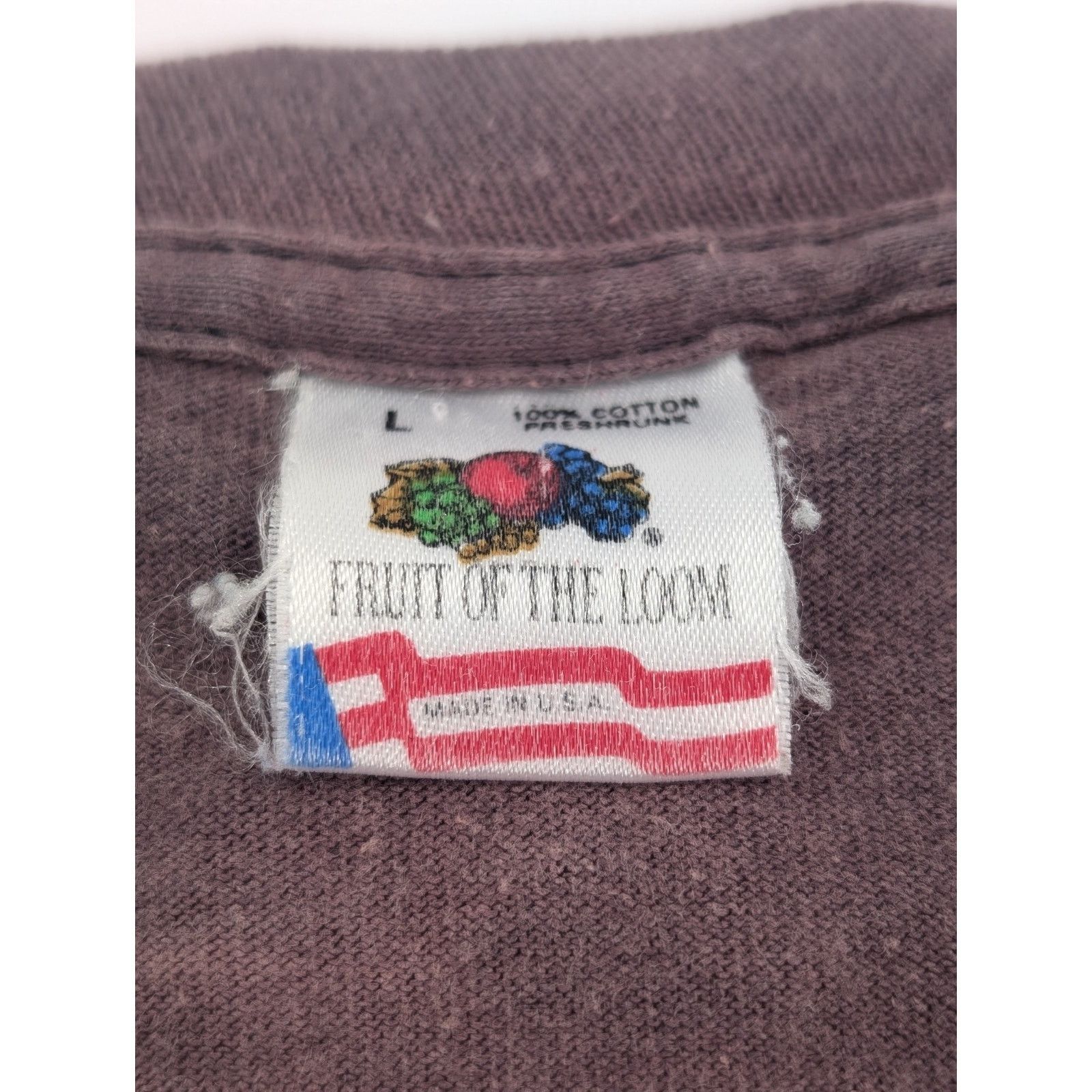 Fruit Of The Loom Vintage Single Stitch I Love Brooklyn New York T Shirt Size US L / EU 52-54 / 3 - 4 Thumbnail
